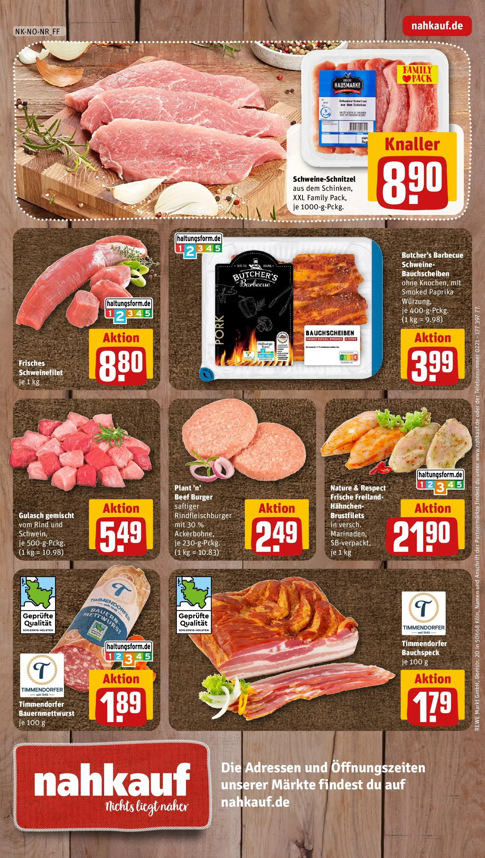 REWE Prospekt ab 29.06.2026 zum Blättern » Angebote | Seite: 12 | Produkte: Hahnchen, Burger, Gulasch, Schinken