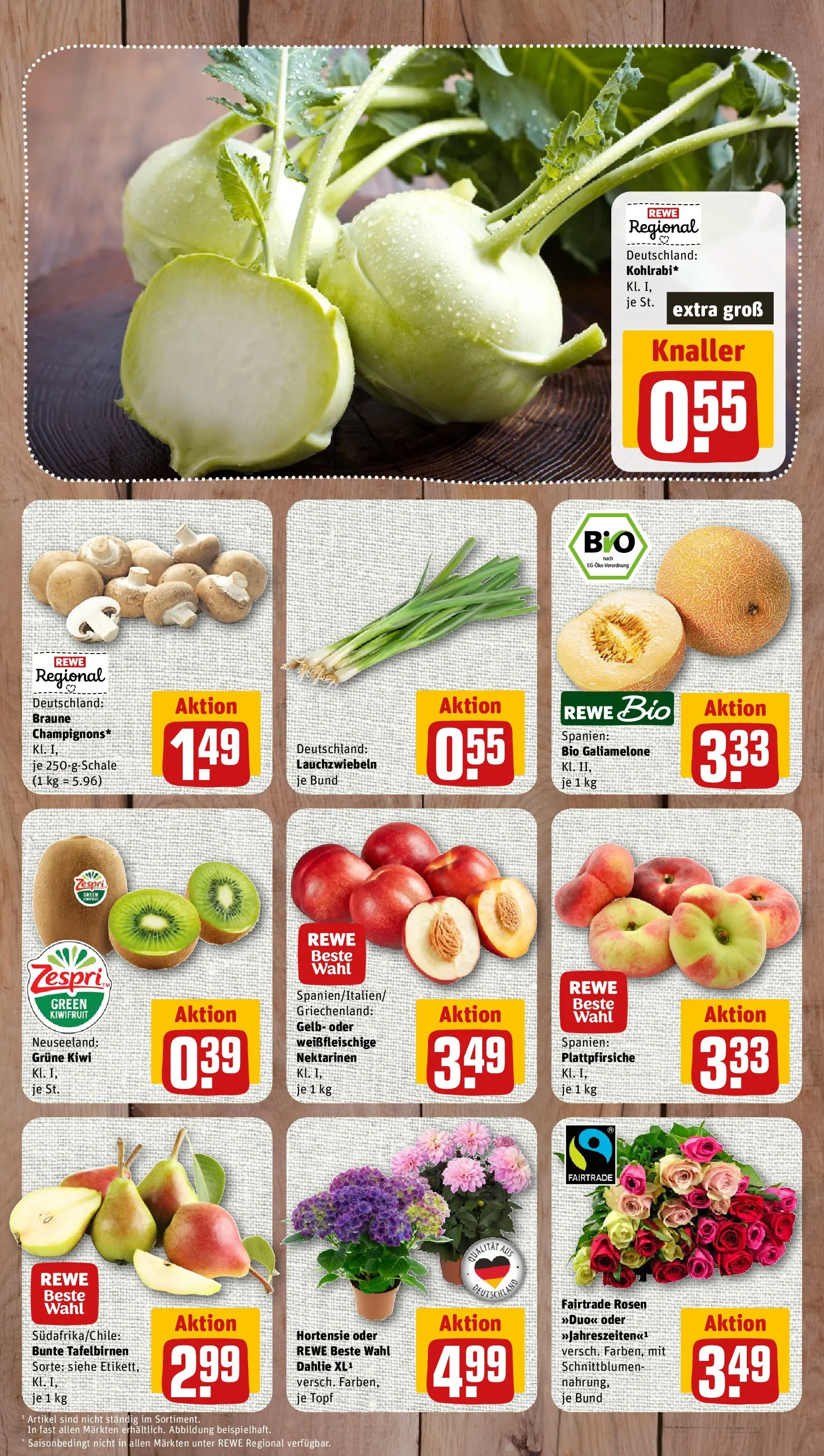 REWE Prospekt ab 29.06.2026 zum Blättern » Angebote | Seite: 4 | Produkte: Hortensie, Nektarinen, Kiwi