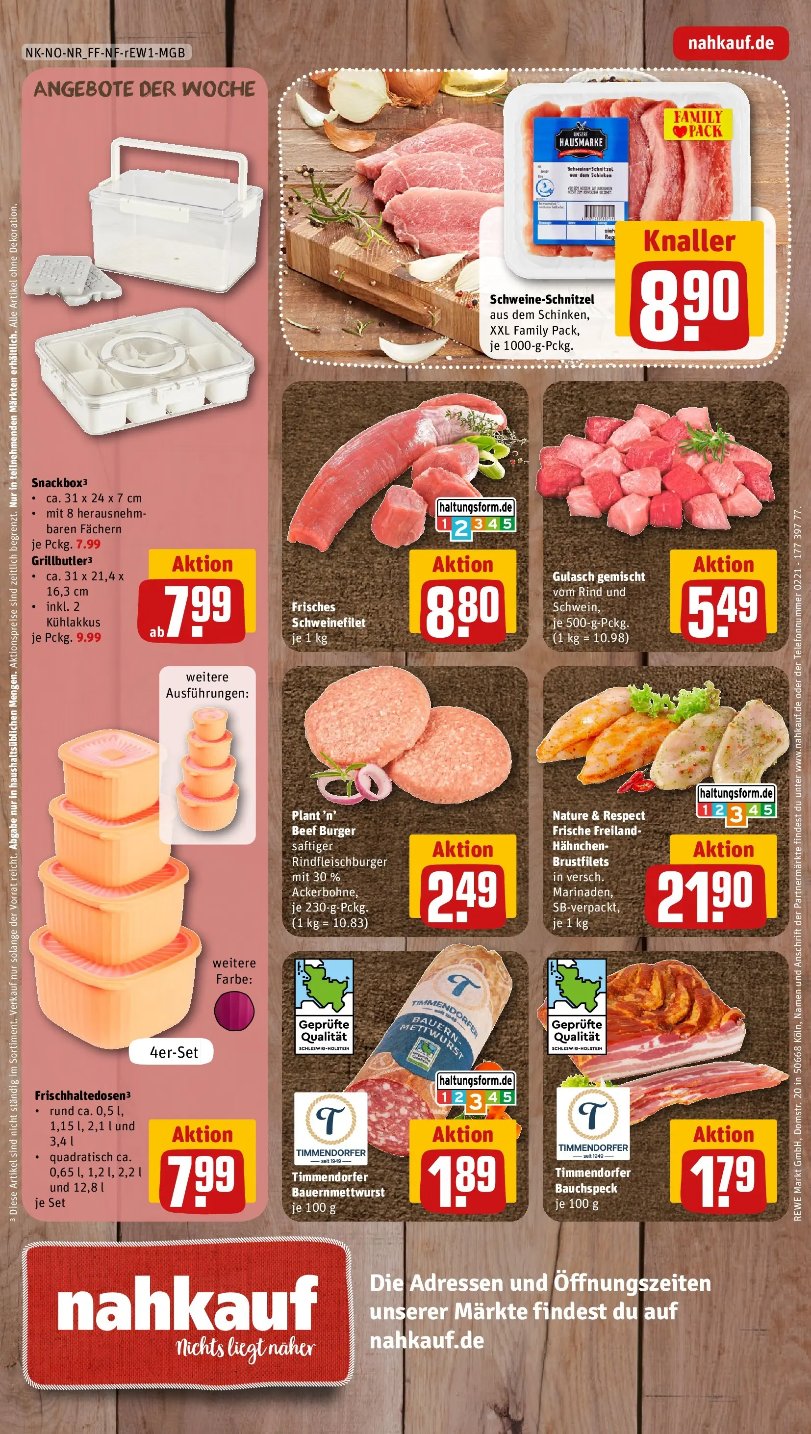 REWE Prospekt ab 29.06.2026 zum Blättern » Angebote | Seite: 16 | Produkte: Hahnchen, Burger, Schweinefilet, Gulasch