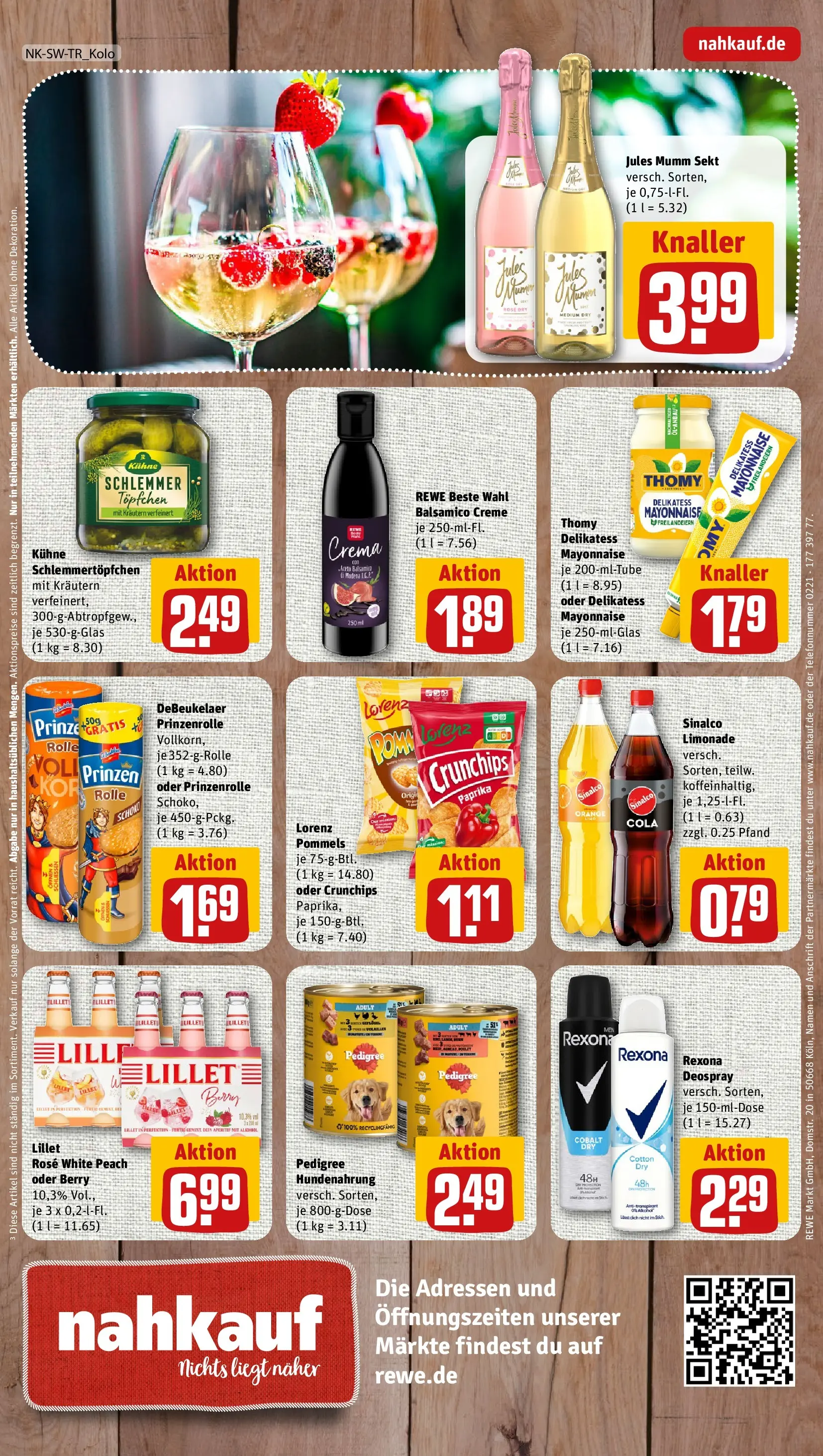 REWE Prospekt ab 29.06.2026 zum Blättern » Angebote | Seite: 12 | Produkte: Balsamico, Limonade, Lillet, Pedigree