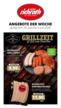 Rewe Prospekt Bergheim ab 29.06.2026 gültig