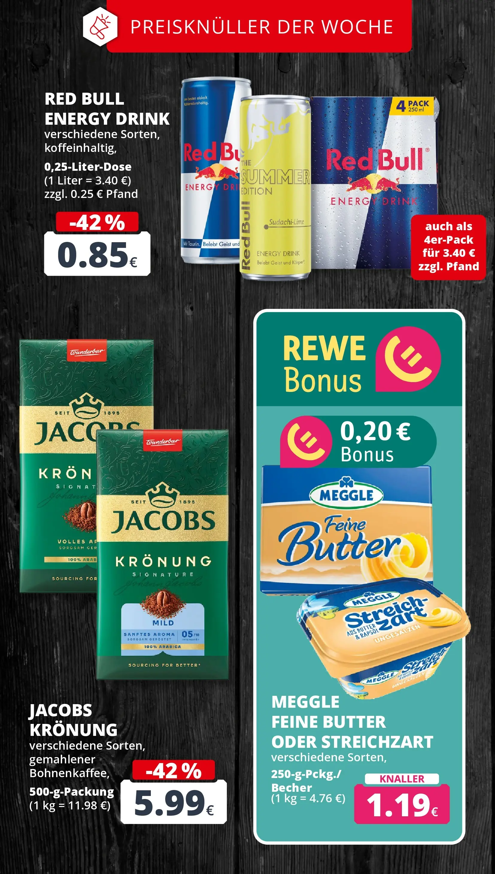 REWE Prospekt ab 29.06.2026 zum Blättern » Angebote | Seite: 2 | Produkte: Red bull, Energy, Butter, Rapsöl