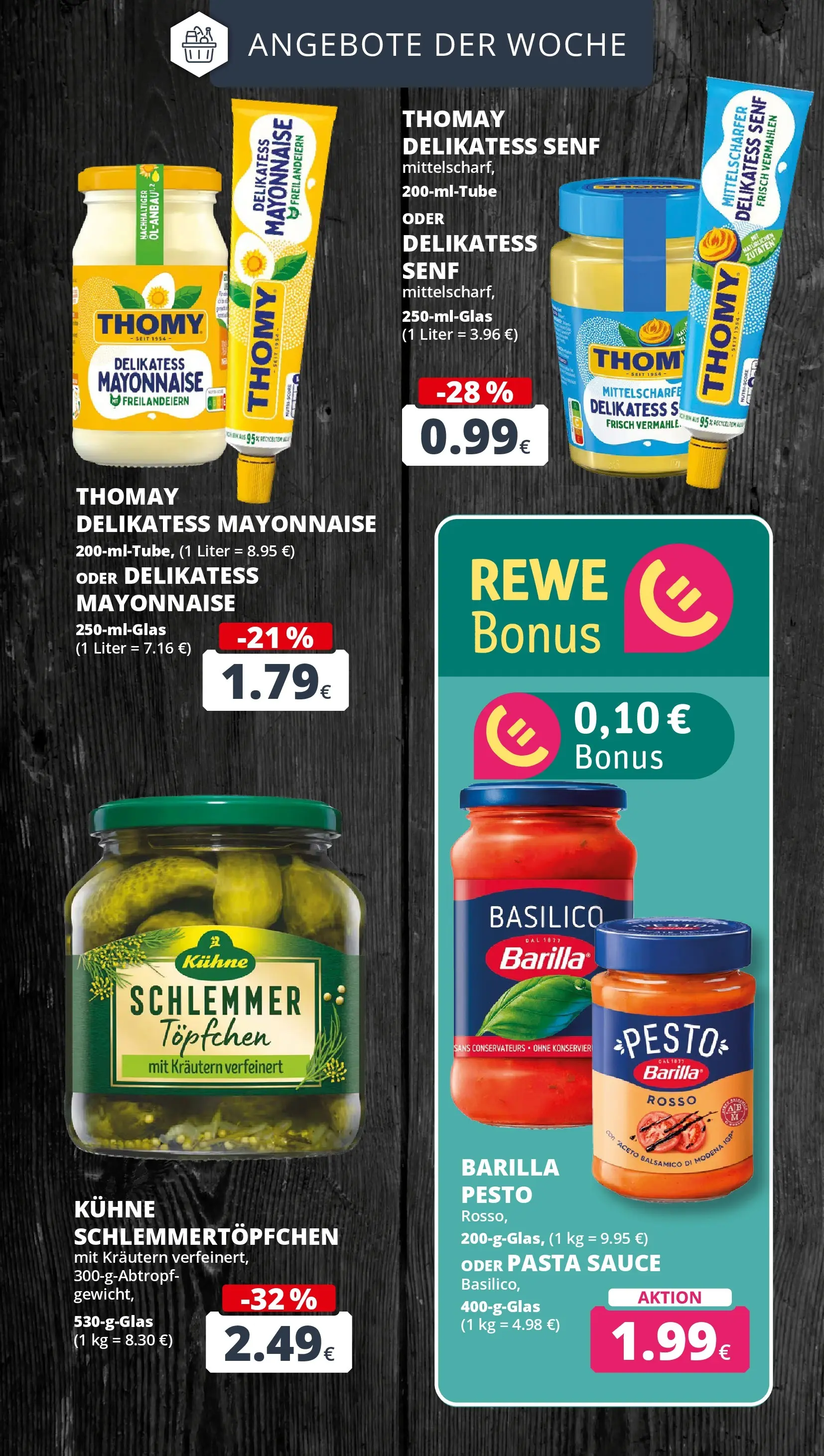 REWE Prospekt ab 29.06.2026 zum Blättern » Angebote | Seite: 5 | Produkte: Barilla, Balsamico, Mayonnaise, Pasta