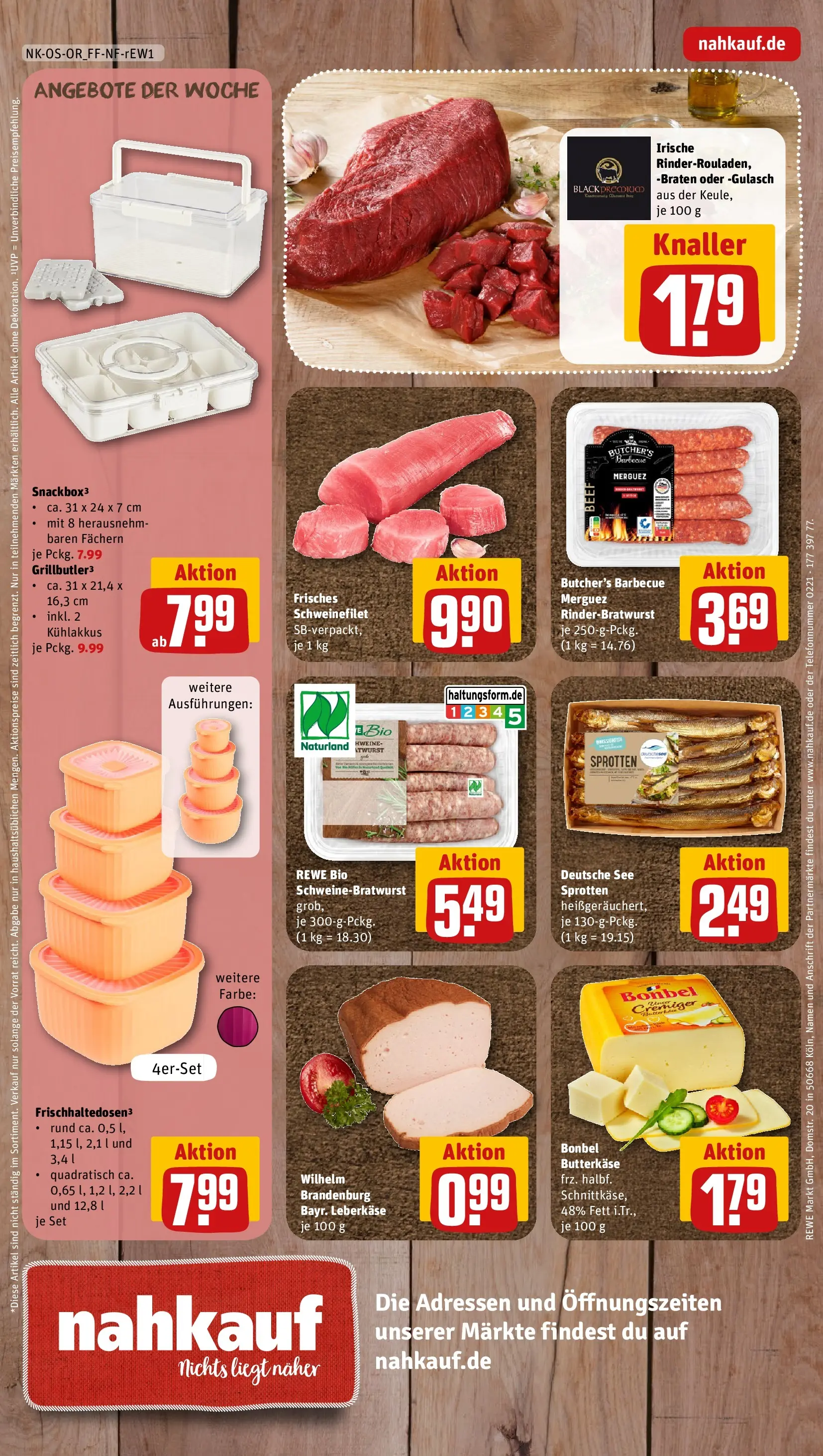 REWE Prospekt ab 29.06.2026 zum Blättern » Angebote | Seite: 16 | Produkte: Schweinefilet, Gulasch, Leberkase