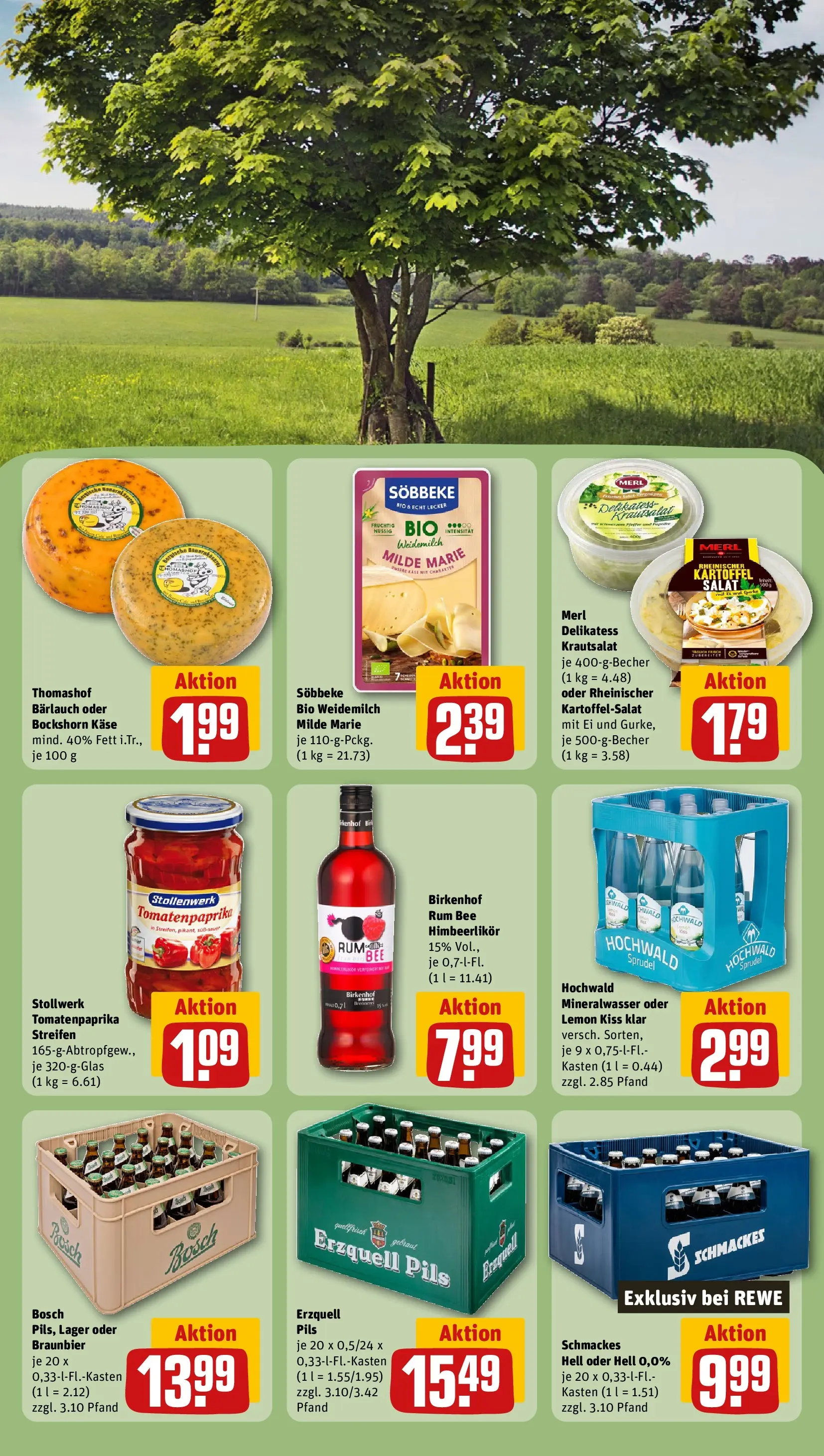 REWE Prospekt ab 29.06.2026 zum Blättern » Angebote | Seite: 25 | Produkte: Rum, Pils, Mineralwasser, Salat