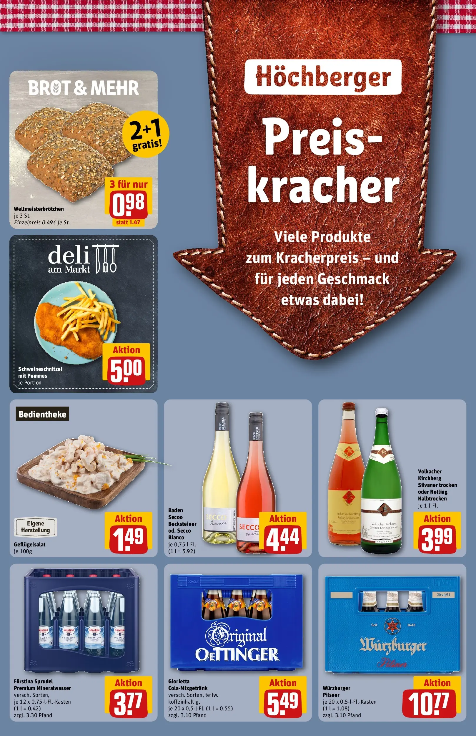 REWE Prospekt ab 29.06.2026 zum Blättern » Angebote | Seite: 37 | Produkte: Pommes, Oettinger, Mineralwasser, Brot
