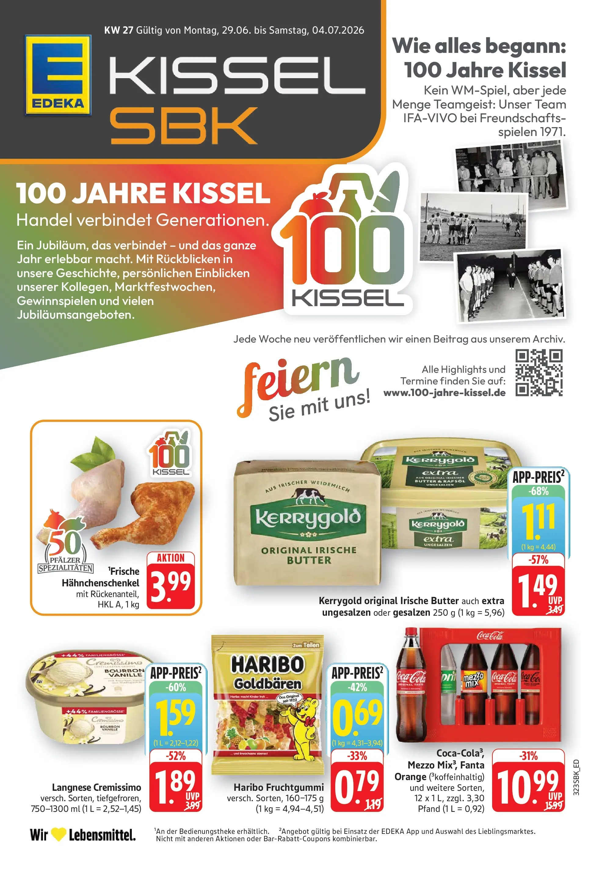 E center - E center: Wochenangebote (ab 28.06.2026) zum Blättern | Seite: 3 | Produkte: Langnese, Cremissimo, Rapsöl, Bourbon