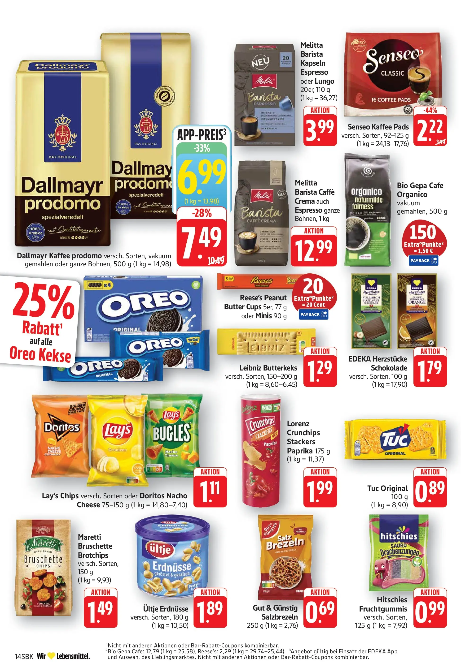 E center - E center: Wochenangebote (ab 28.06.2026) zum Blättern | Seite: 16 | Produkte: Erdnüsse, Kaffee, Salz, Lorenz crunchips