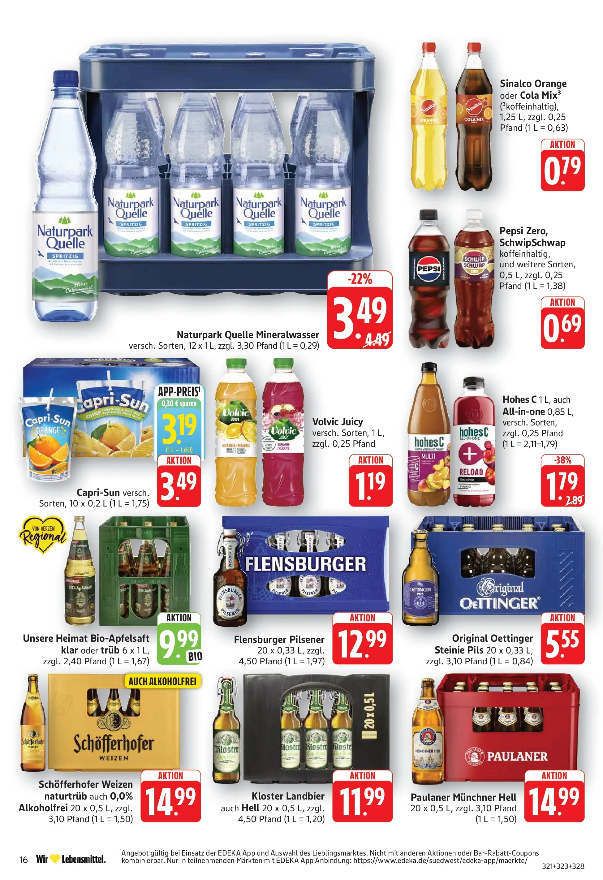 E center - E center: Wochenangebote (ab 28.06.2026) zum Blättern | Seite: 18 | Produkte: Mineralwasser, Flensburger, Pepsi, Paulaner