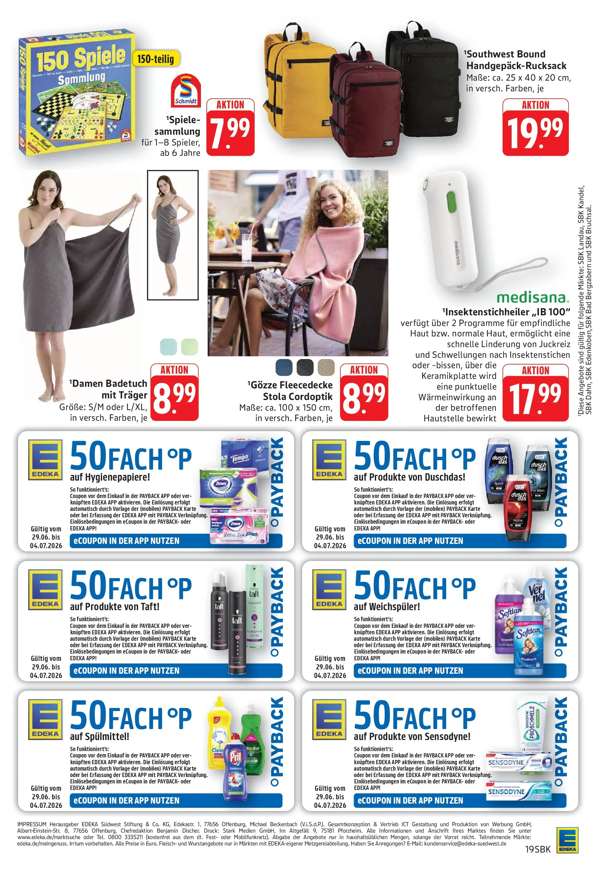 E center - E center: Wochenangebote (ab 28.06.2026) zum Blättern | Seite: 21 | Produkte: Bad, Duschdas, Tempo, Fleisch