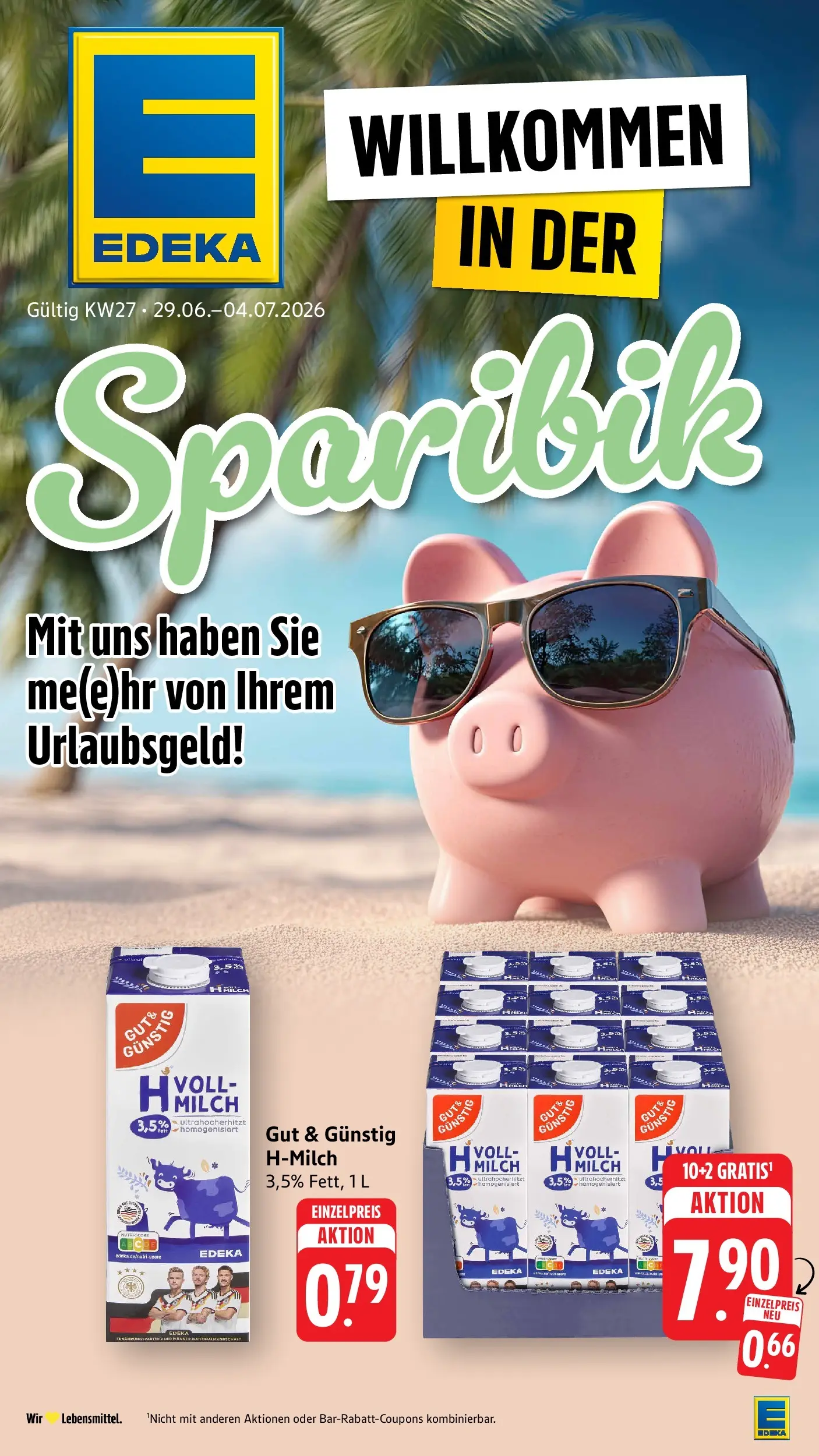 Edeka Prospekt Mössingen (ab 29.06.2026) » Angebote Online | Seite: 1 | Produkte: Milch