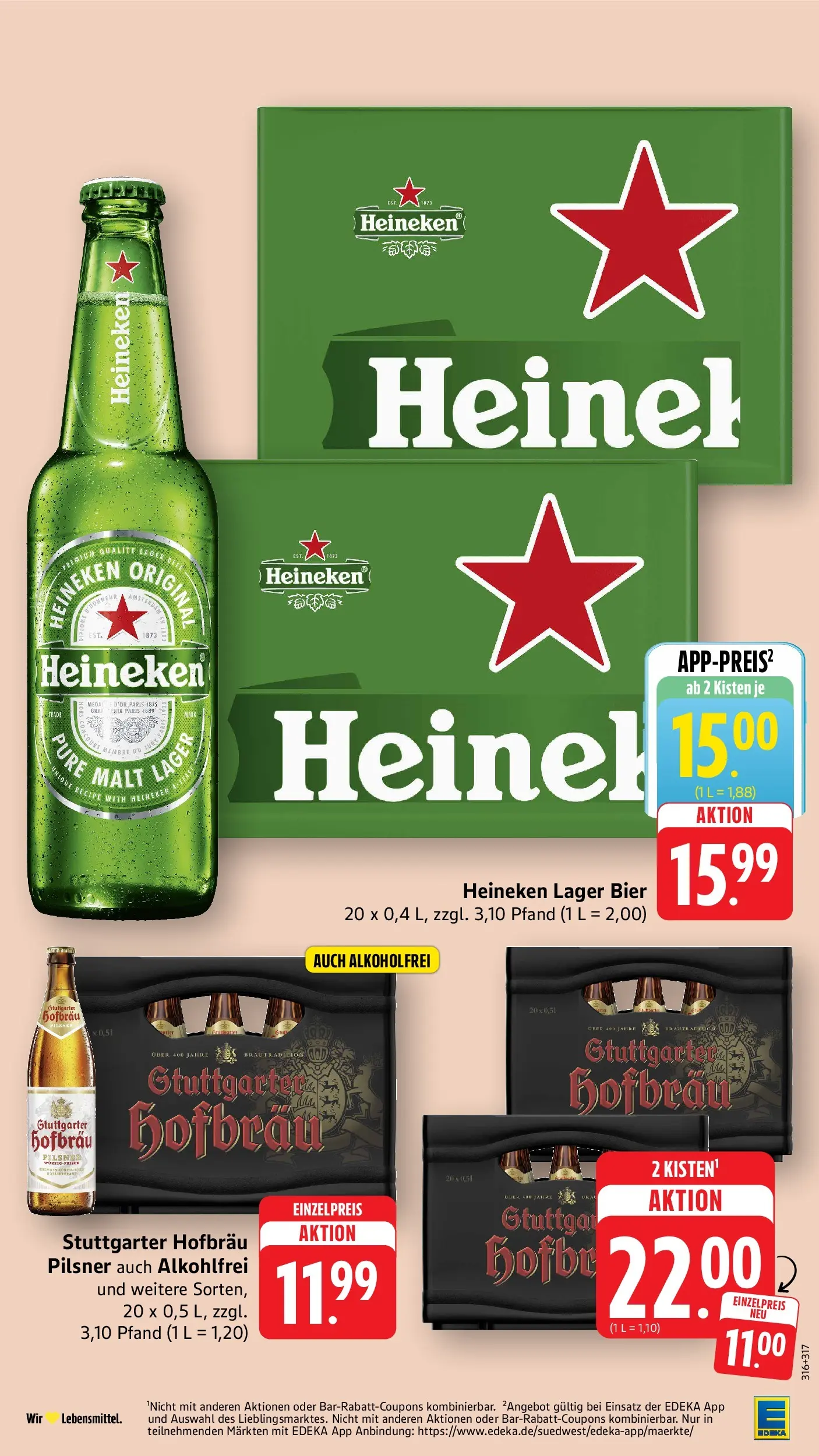 Edeka Prospekt Mössingen (ab 29.06.2026) » Angebote Online | Seite: 3 | Produkte: Bier, Heineken
