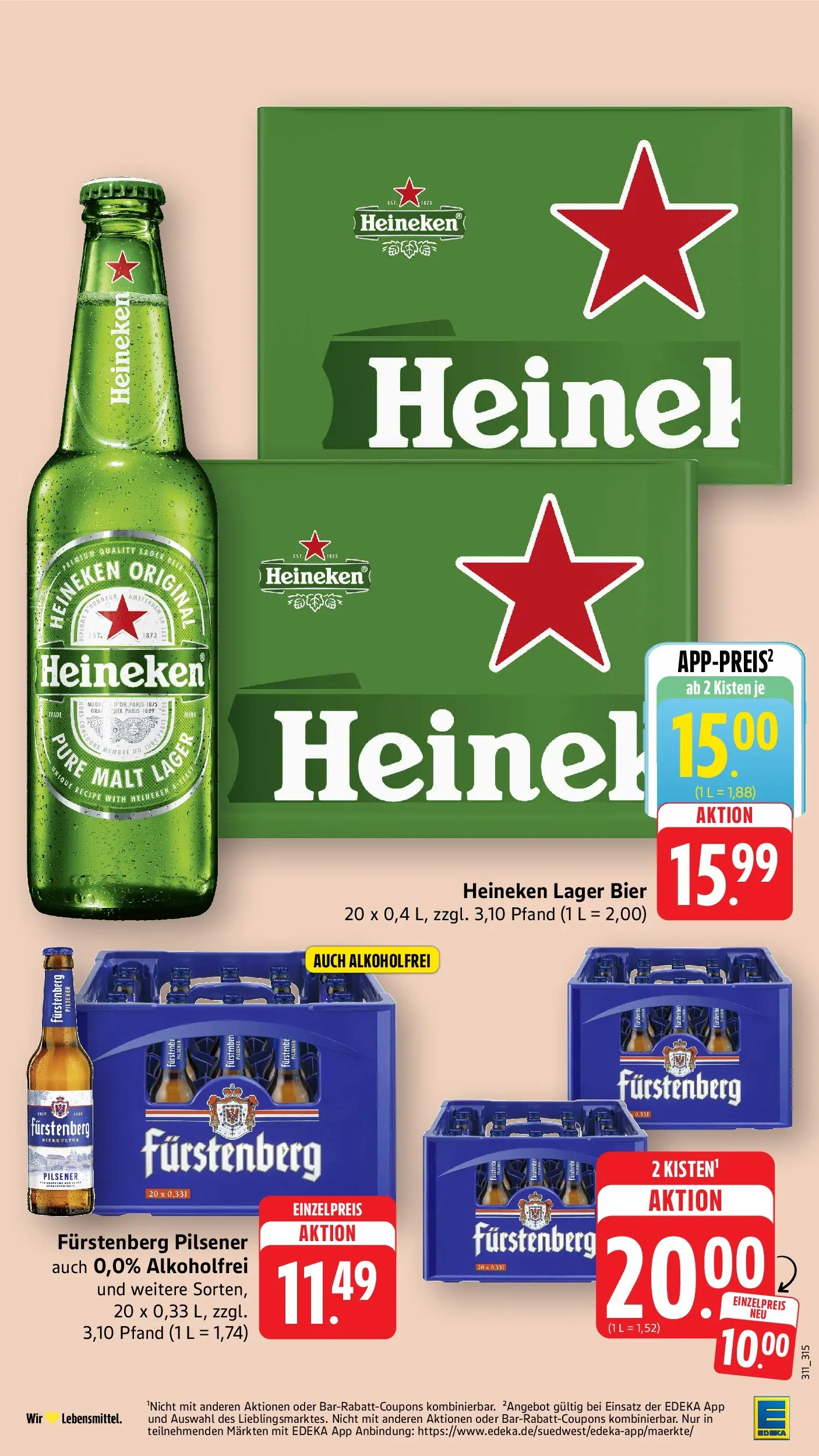 Edeka prospekt Mühlheim / Donau (ab 29.06.2026) » Angebote Online | Seite: 3 | Produkte: Bier, Heineken