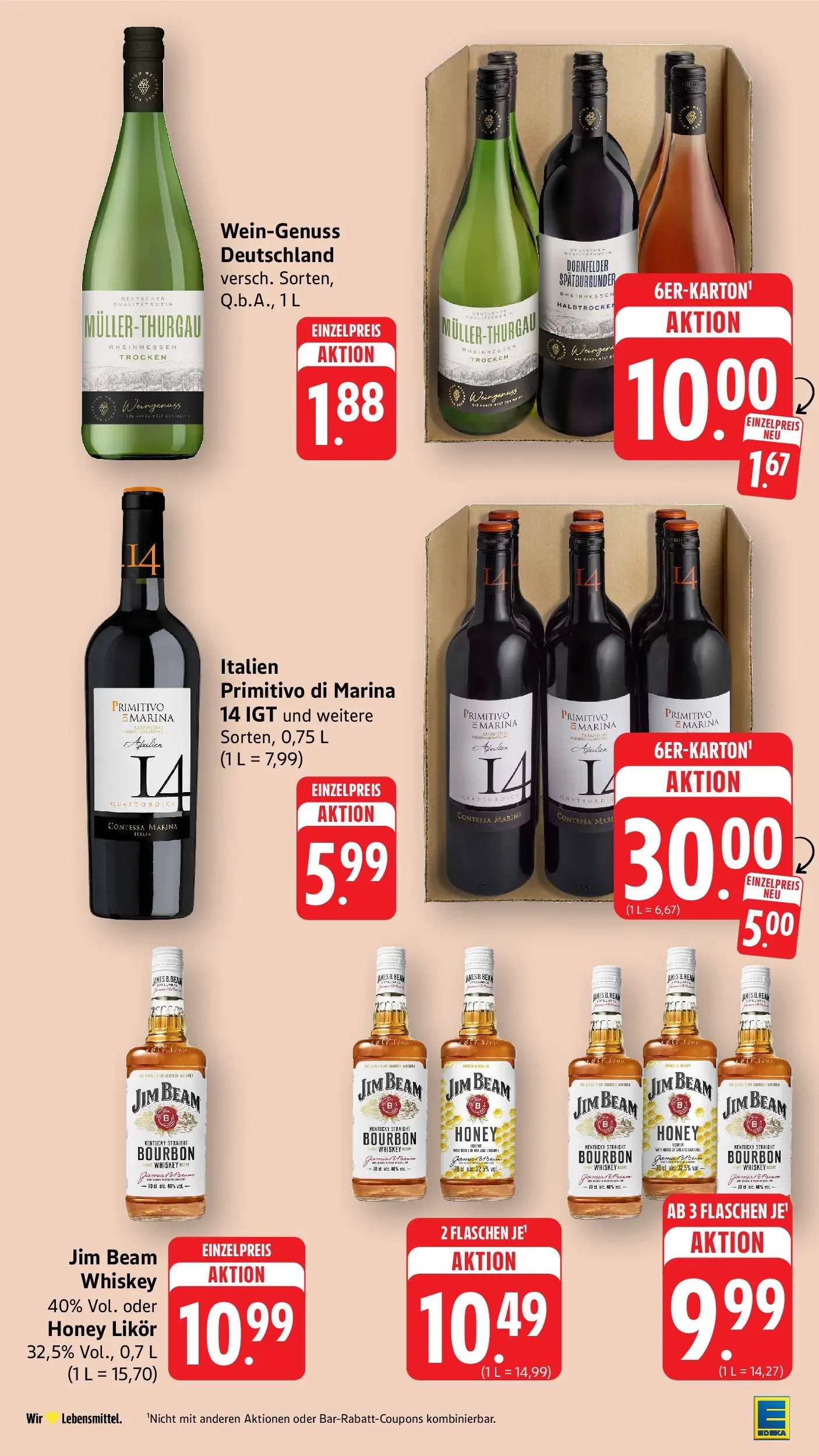 Edeka Prospekt Mössingen (ab 29.06.2026) » Angebote Online | Seite: 4 | Produkte: Jim beam, Likör, Bourbon, Whiskey