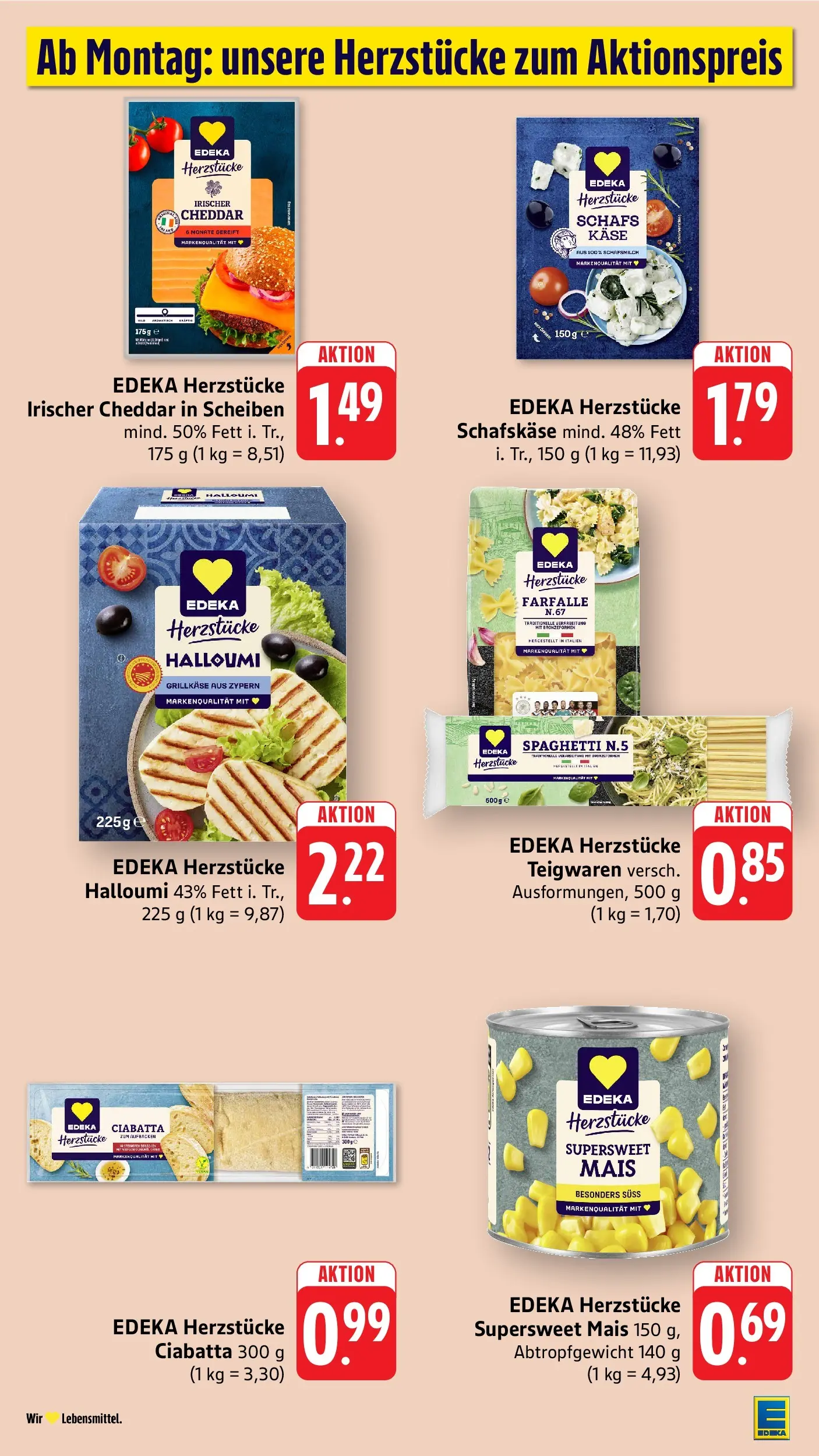 Edeka Prospekt Mössingen (ab 29.06.2026) » Angebote Online | Seite: 6 | Produkte: Käse, Schafskase