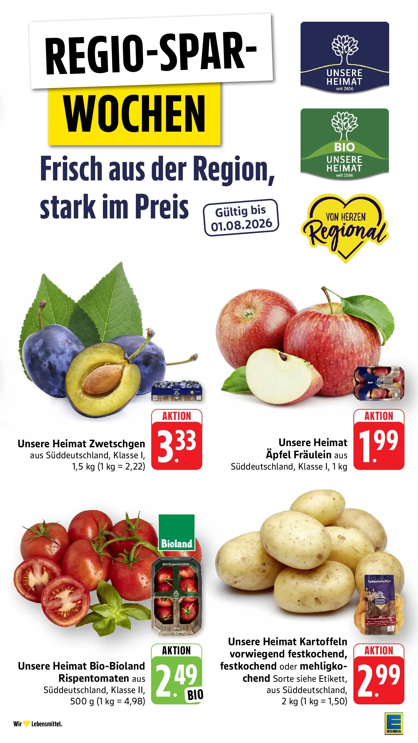 Edeka Prospekt Mössingen (ab 29.06.2026) » Angebote Online | Seite: 13 | Produkte: Äpfel, Zwetschgen, Kartoffeln