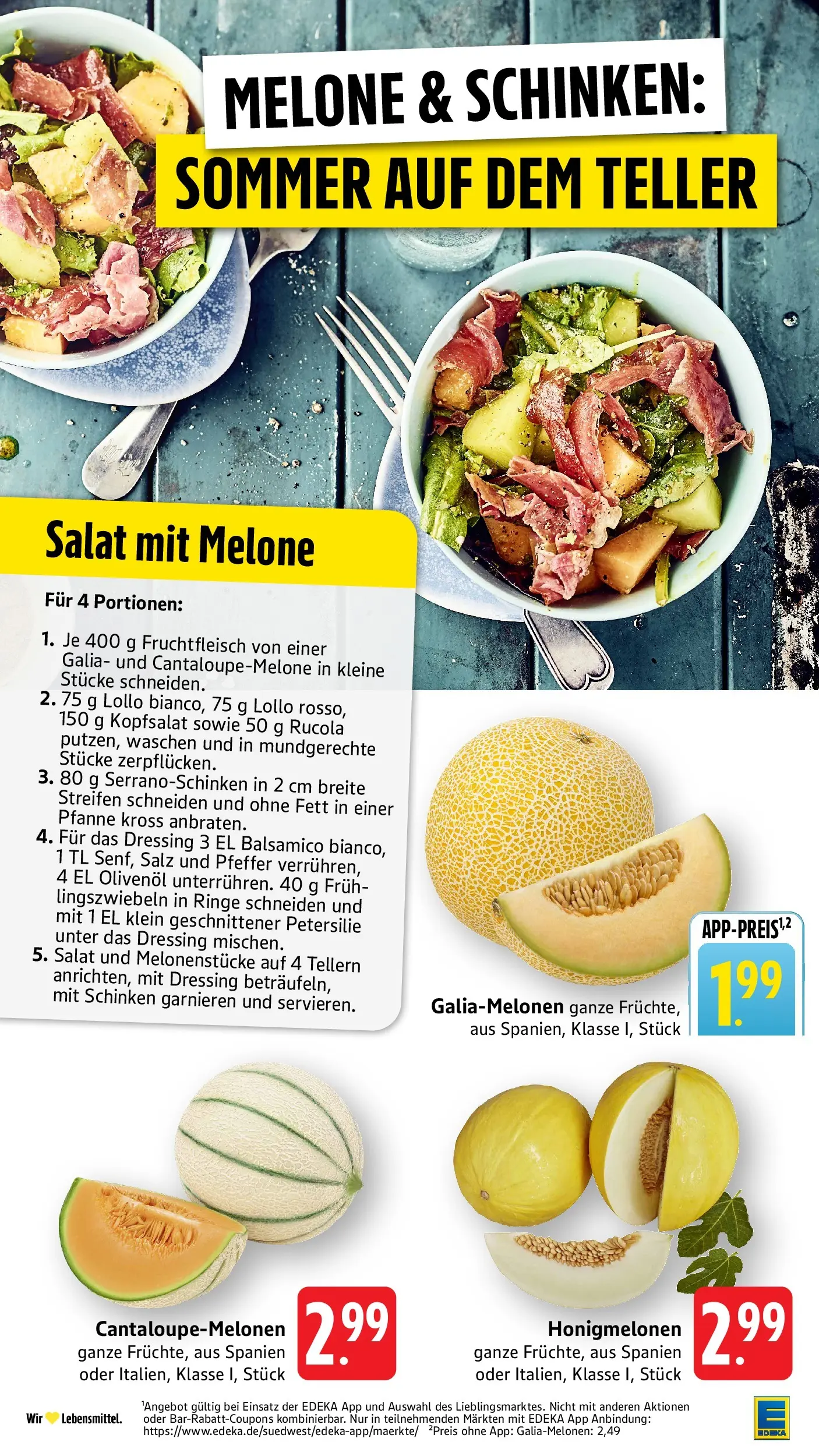 Edeka Prospekt Mössingen (ab 29.06.2026) » Angebote Online | Seite: 14 | Produkte: Balsamico, Rucola, Pfeffer, Schinken