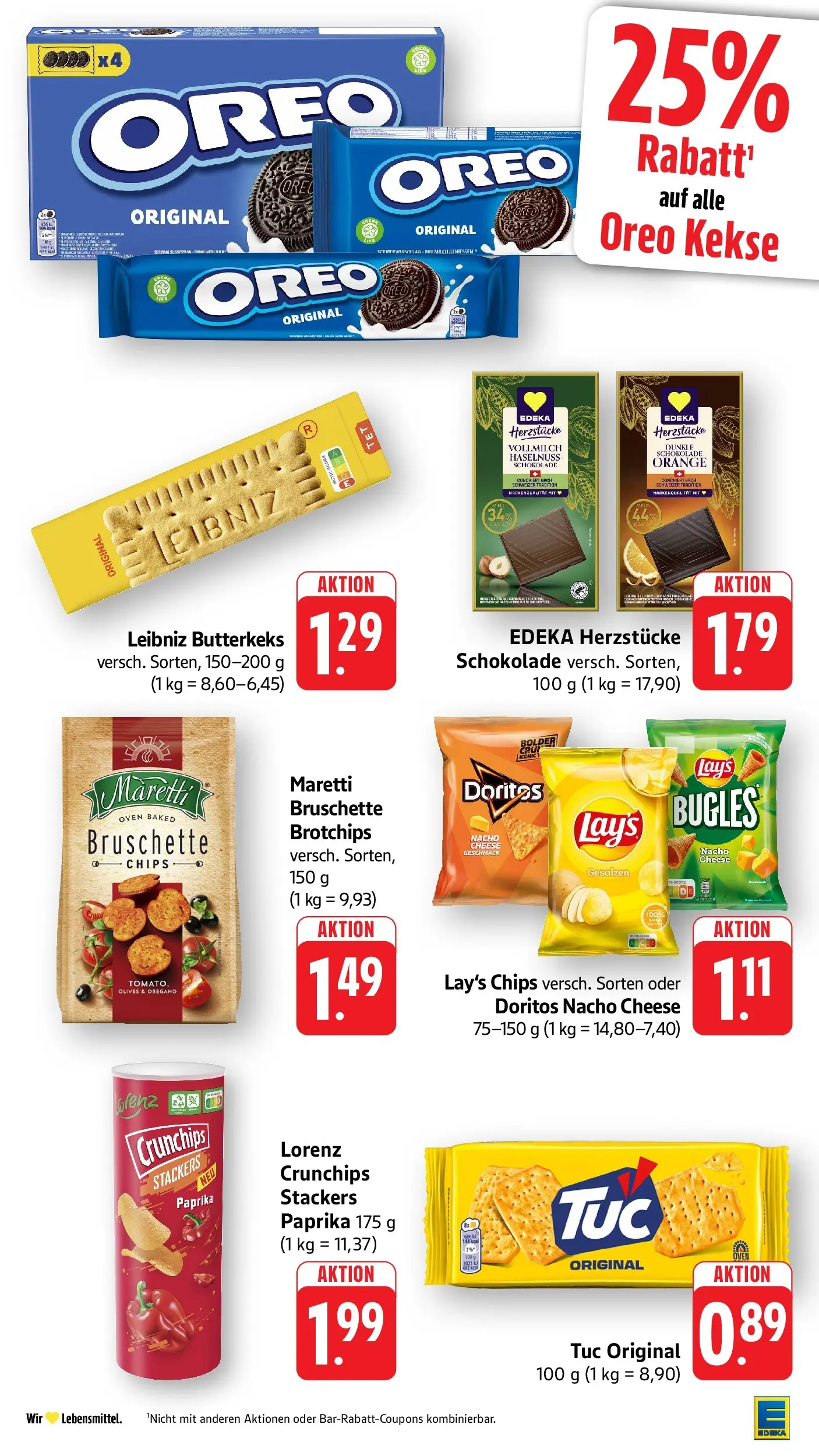 Edeka Prospekt Mössingen (ab 29.06.2026) » Angebote Online | Seite: 29 | Produkte: Milch, Paprika, Chips, Kekse