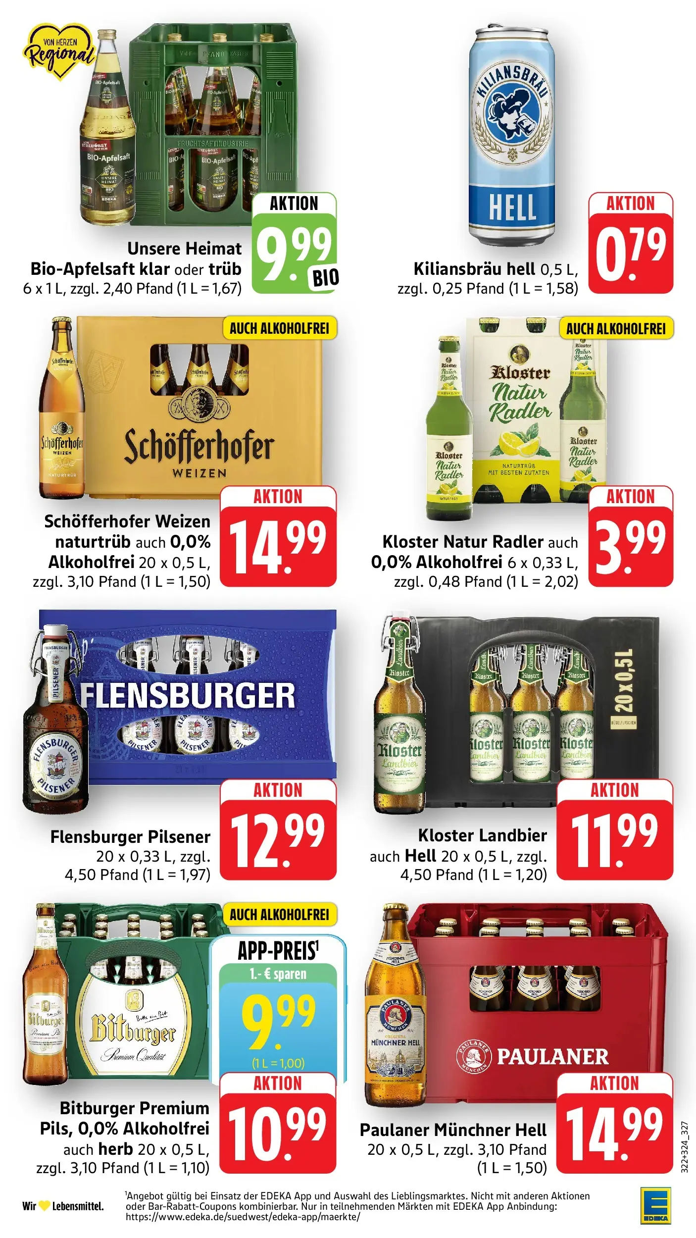 Edeka prospekt Schriesheim (ab 29.06.2026) » Angebote Online | Seite: 33 | Produkte: Bitburger, Flensburger, Radler, Paulaner