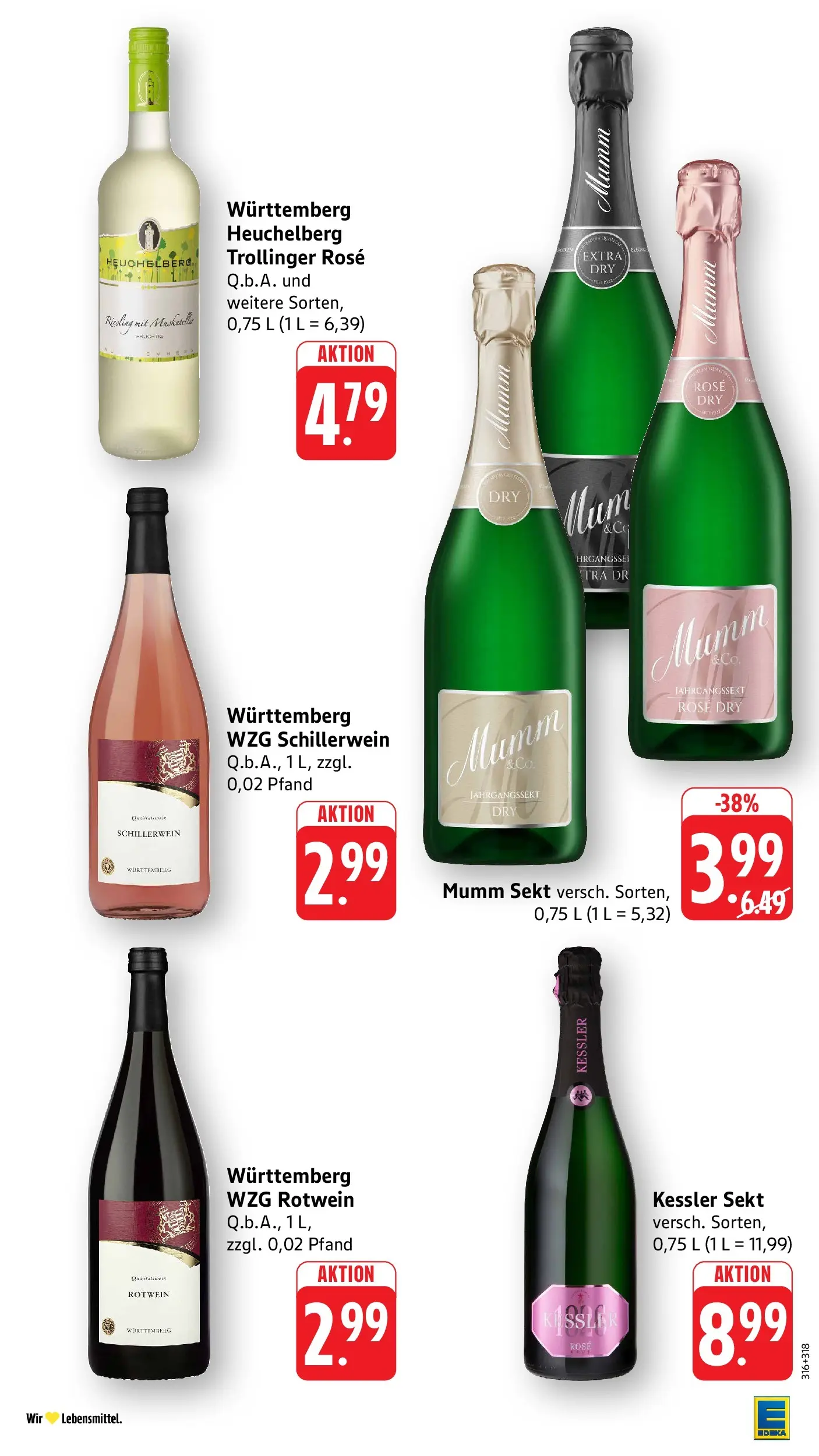 Edeka Prospekt Mössingen (ab 29.06.2026) » Angebote Online | Seite: 34 | Produkte: Mumm sekt, Rotwein, Sekt