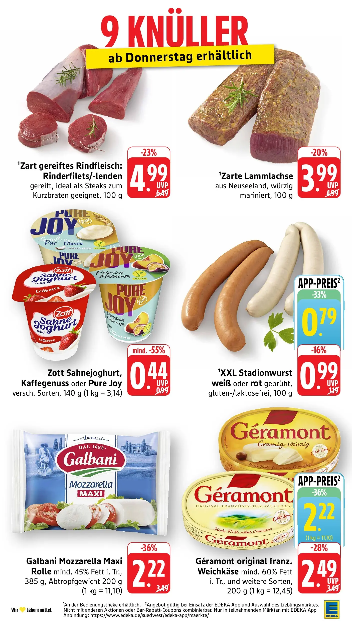 Edeka Prospekt Mössingen (ab 29.06.2026) » Angebote Online | Seite: 44 | Produkte: Geramont, Joghurt, Box, Rindfleisch