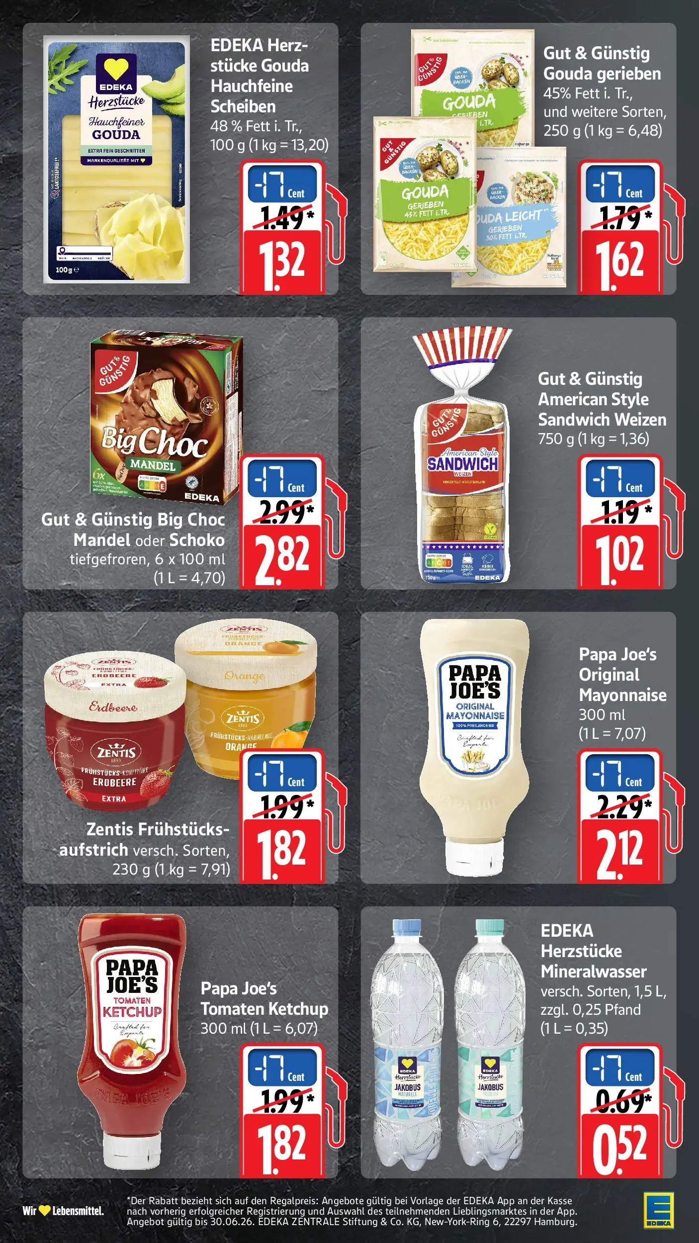 Edeka Prospekt Mössingen (ab 29.06.2026) » Angebote Online | Seite: 59 | Produkte: Gouda, Mineralwasser, Mayonnaise, Ketchup