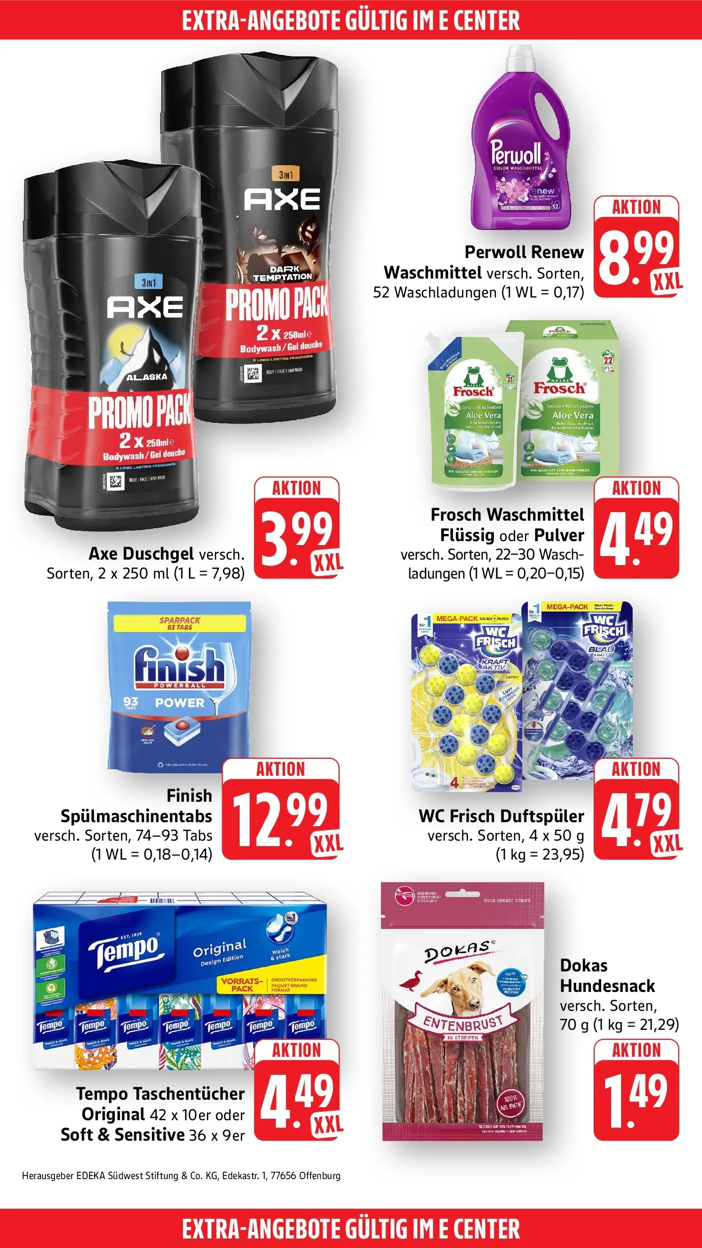 Edeka Prospekt Mössingen (ab 29.06.2026) » Angebote Online | Seite: 52 | Produkte: Perwoll, Waschpulver, Waschmittel, Axe