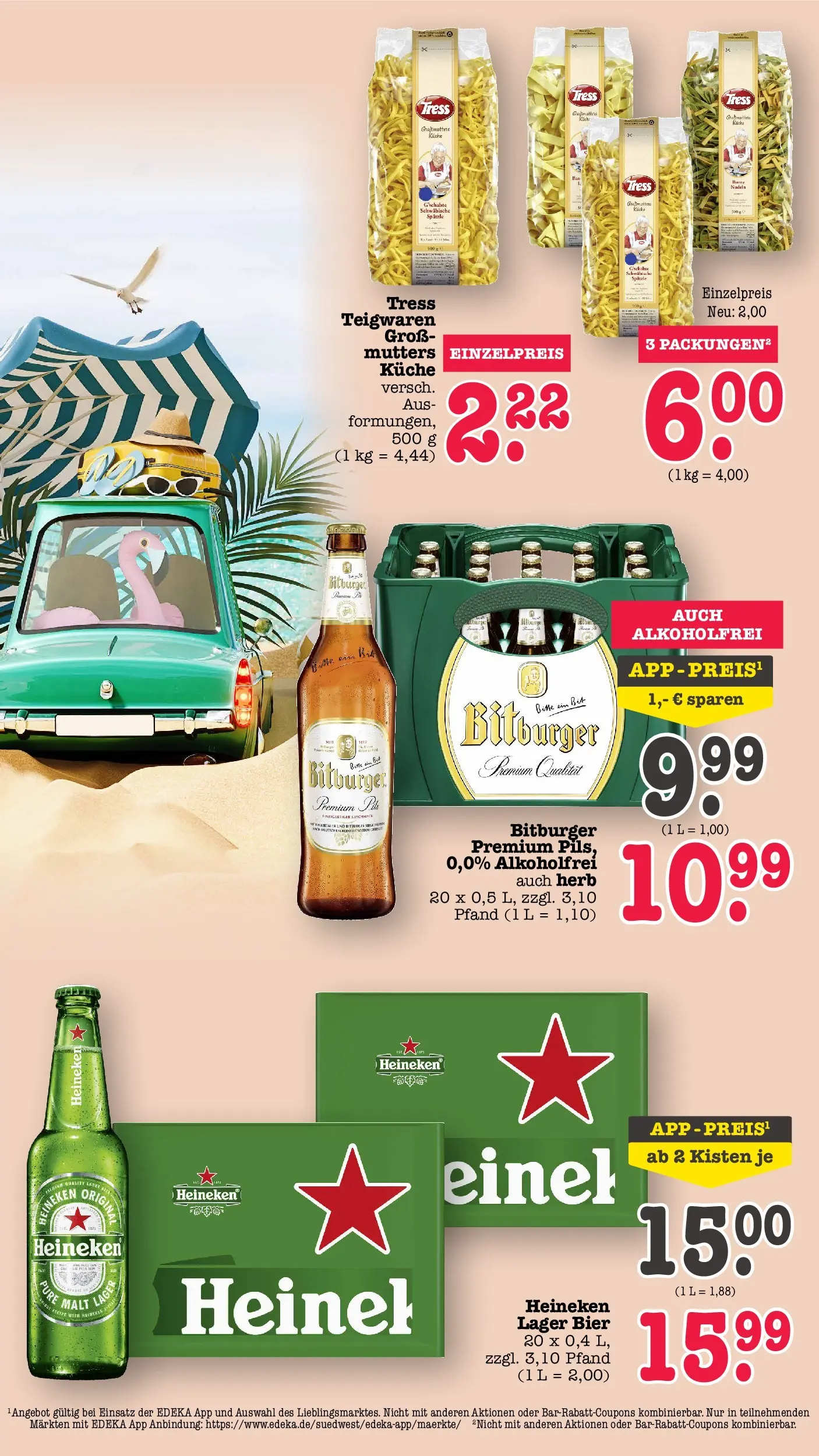Edeka prospekt Offenbach (ab 29.06.2026) » Angebote Online | Seite: 2 | Produkte: Bitburger, Bier, Küche, Heineken