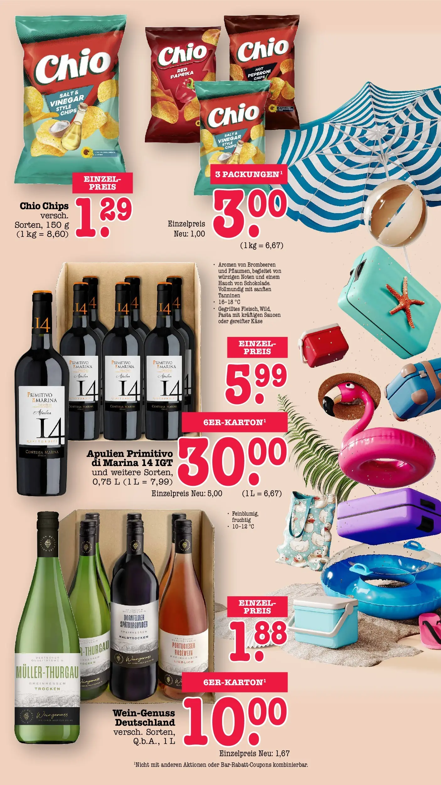 Edeka prospekt Offenbach (ab 29.06.2026) » Angebote Online | Seite: 3 | Produkte: Käse, Rosewein, Paprika, Chips
