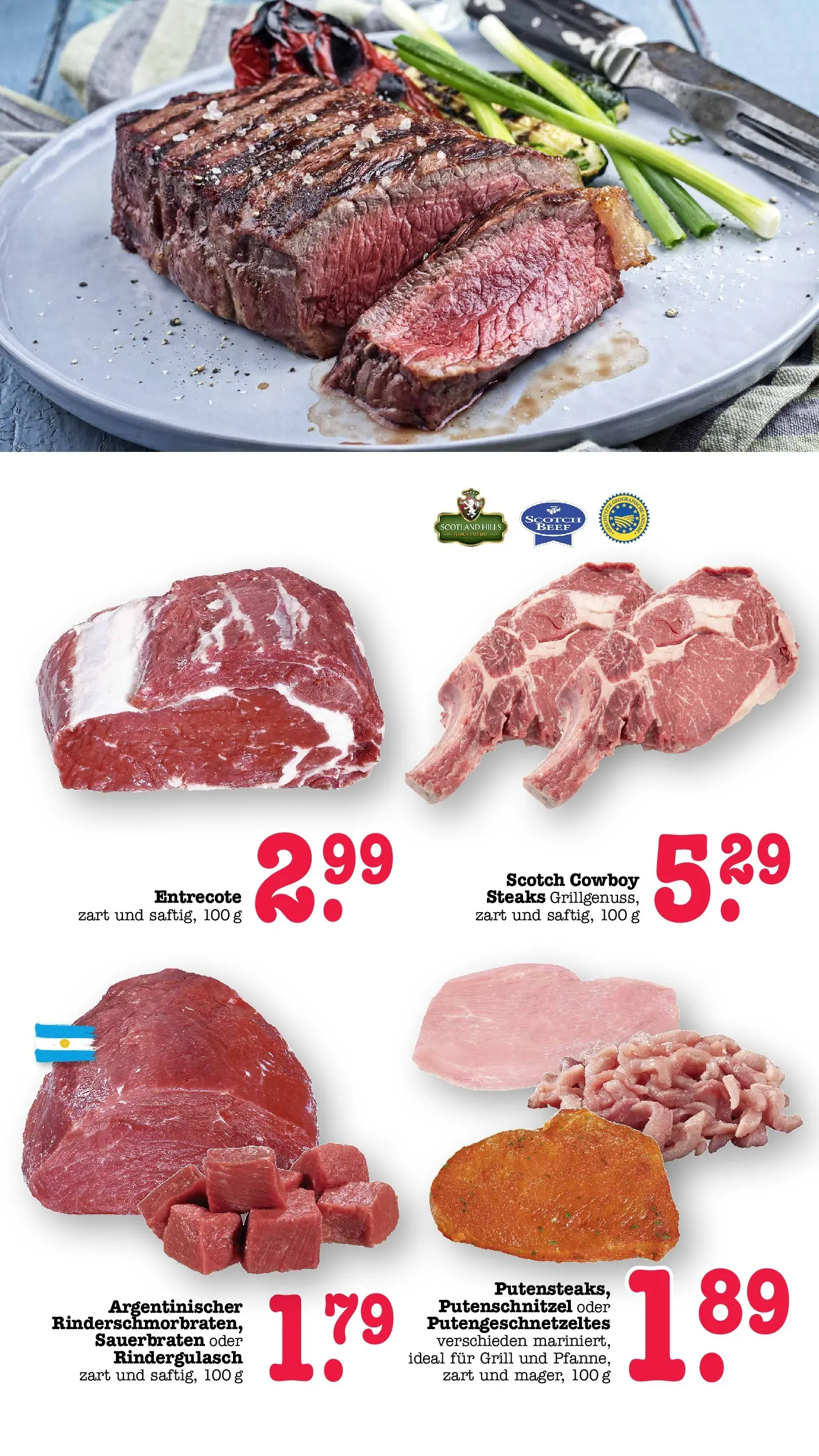 Edeka prospekt Offenbach (ab 29.06.2026) » Angebote Online | Seite: 10 | Produkte: Grill, Rindergulasch, Entrecote, Putenschnitzel