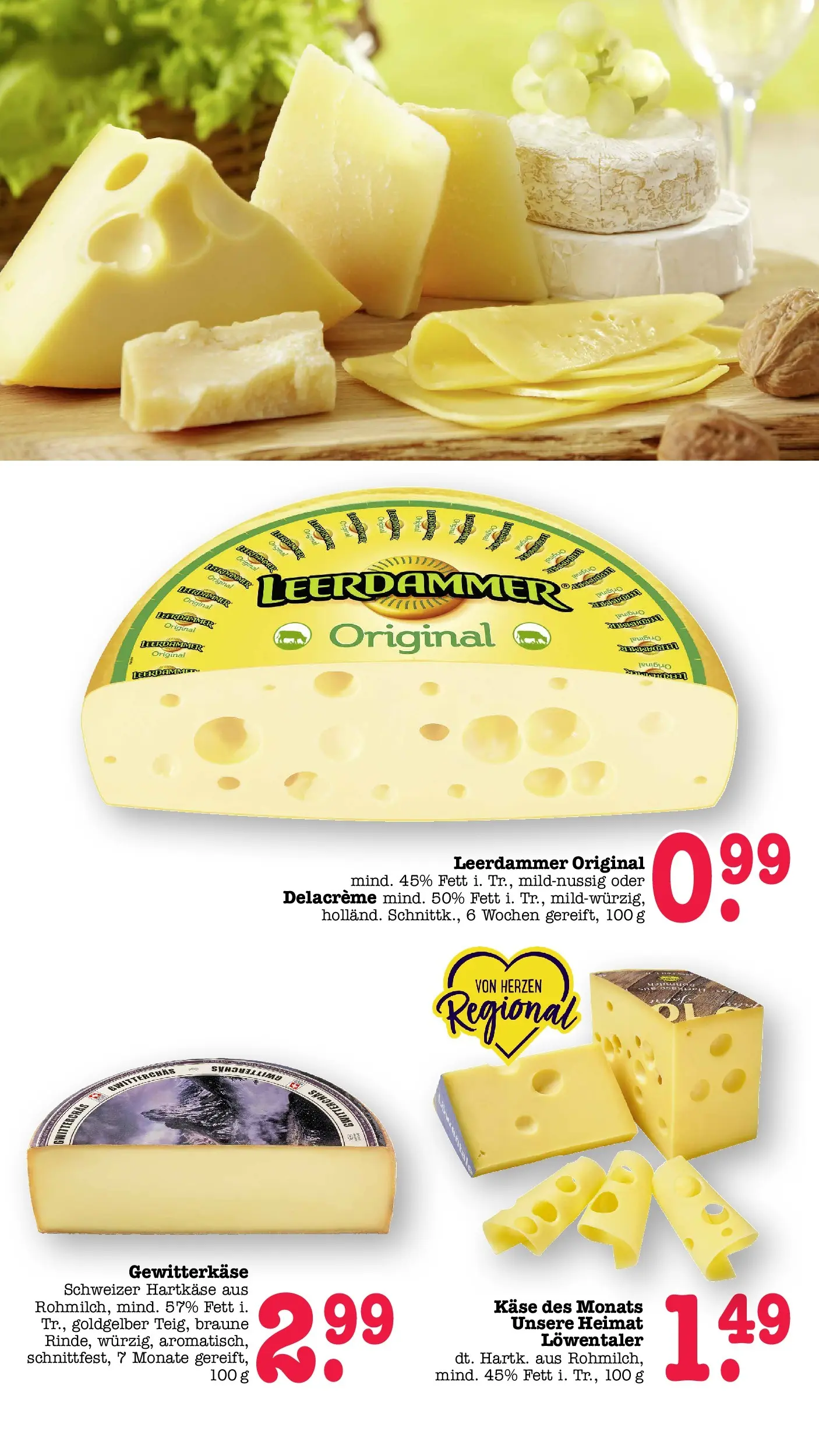 Edeka prospekt Offenbach (ab 29.06.2026) » Angebote Online | Seite: 14 | Produkte: Käse, Leerdammer