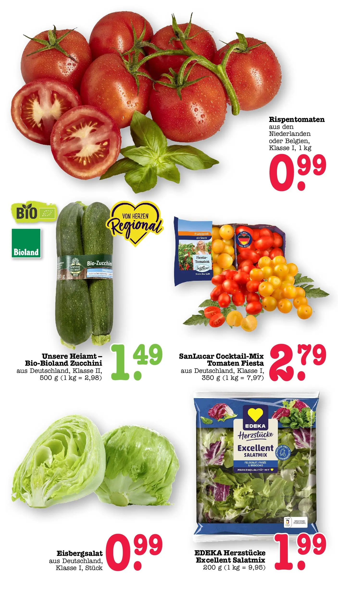 Edeka prospekt Offenbach (ab 29.06.2026) » Angebote Online | Seite: 26 | Produkte: Tomaten, Eisbergsalat, Zucchini