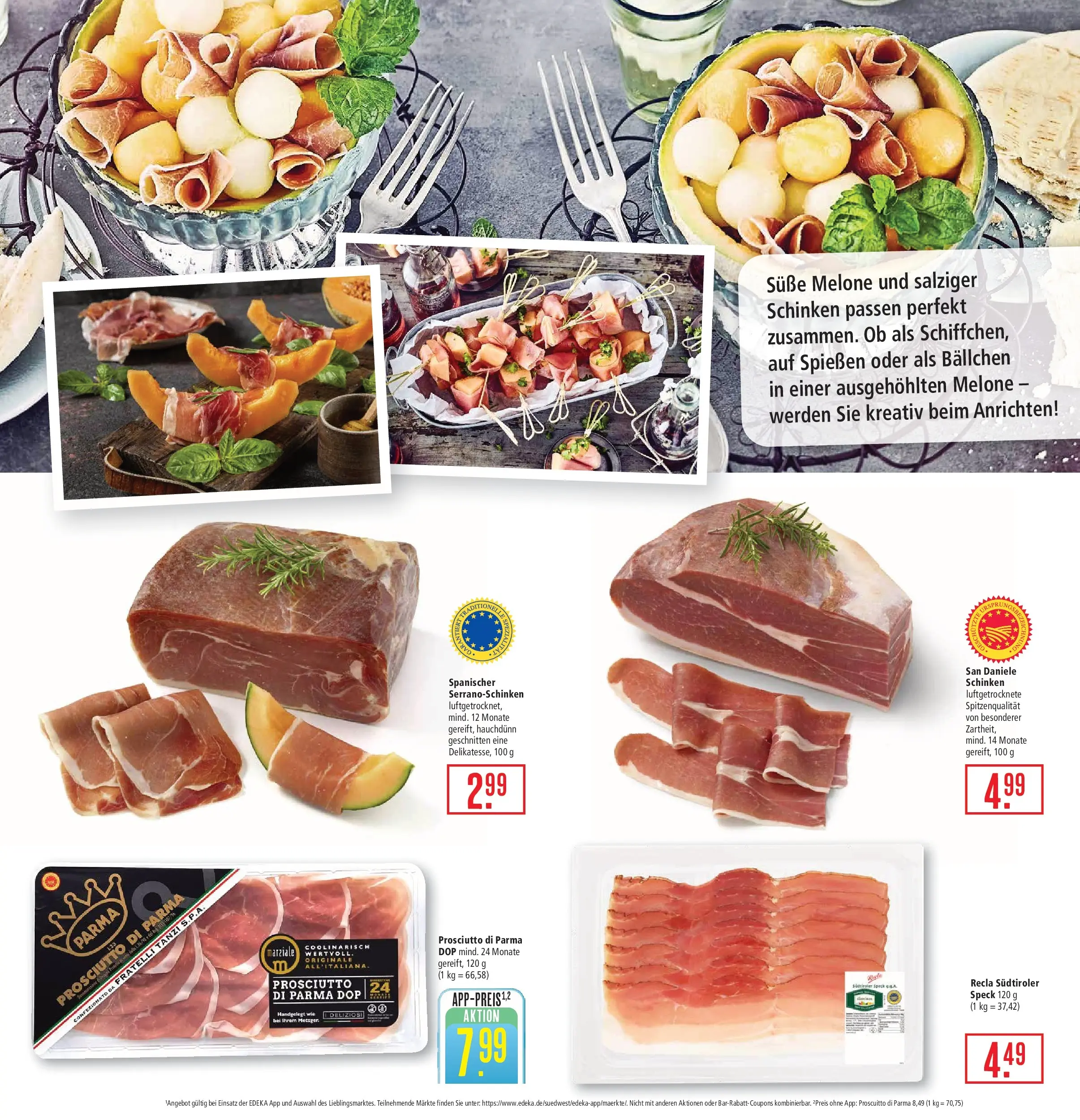 Marktkauf - Marktkauf: Wochenangebote (ab 29.06.2026) » Angebote online | Seite: 11 | Produkte: Melone, Schinken