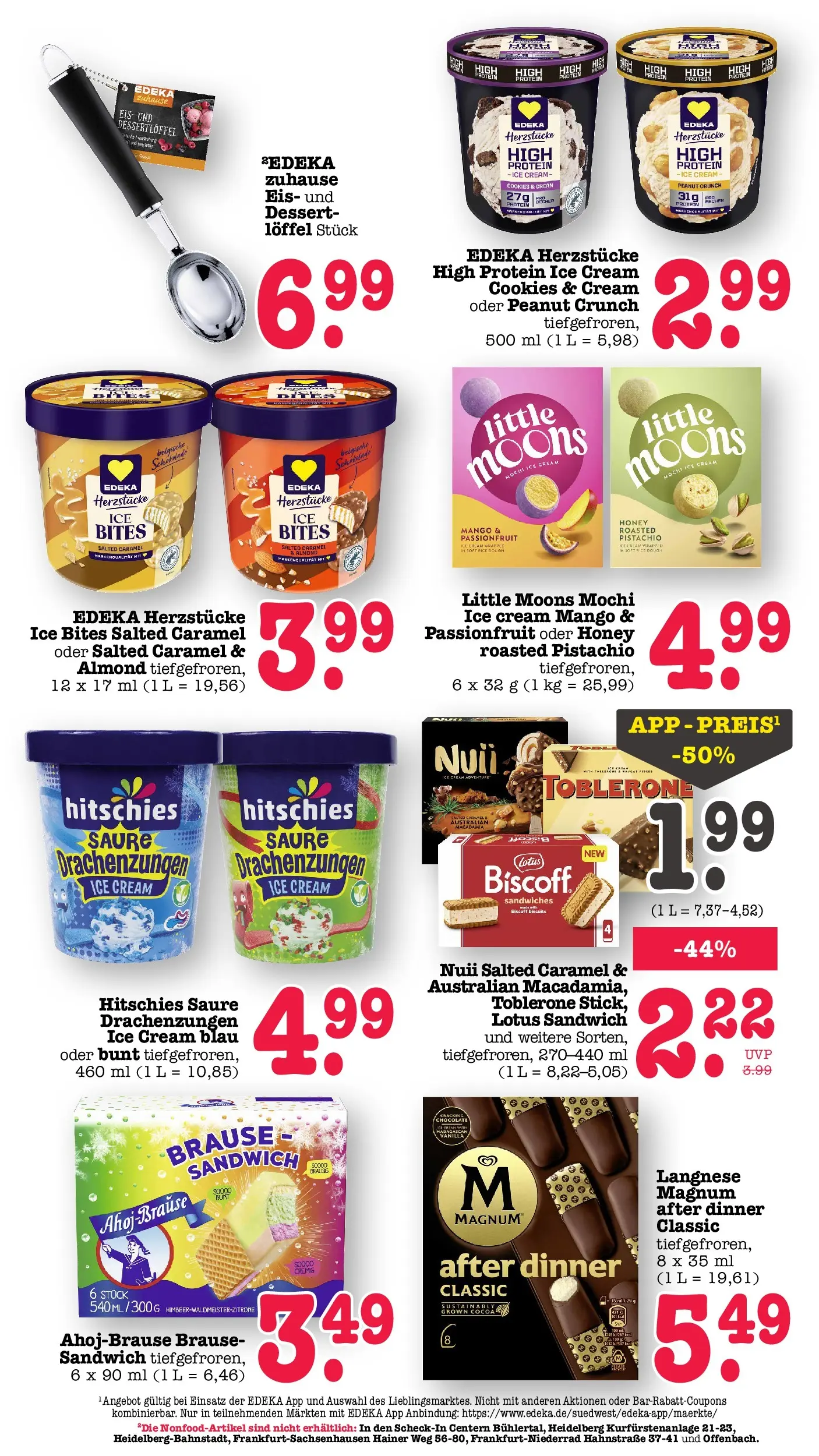 Edeka prospekt Offenbach (ab 29.06.2026) » Angebote Online | Seite: 32 | Produkte: Langnese, Creme, Mango, Mochi