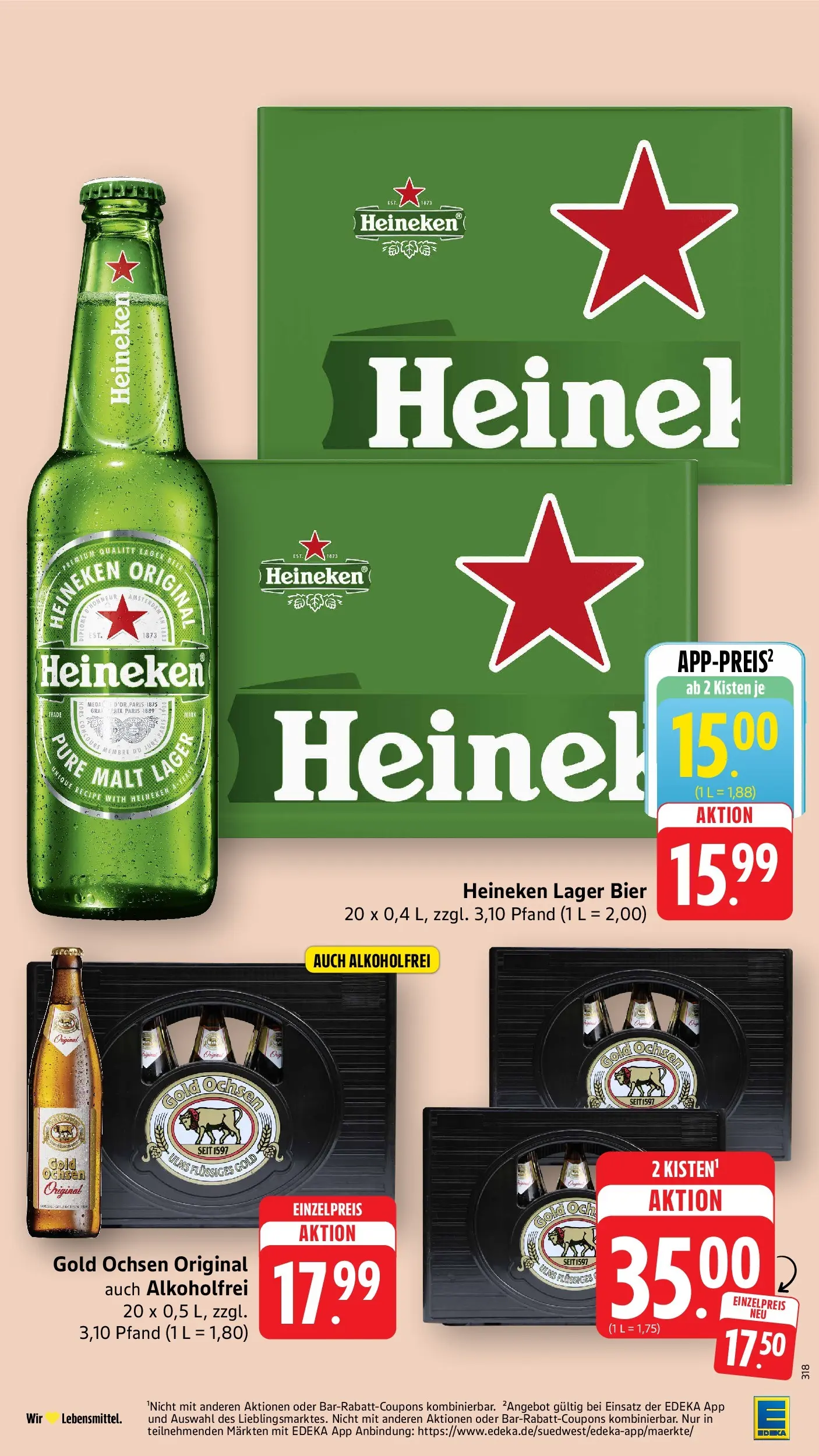 E center - E center: Wochenangebote (ab 28.06.2026) zum Blättern | Seite: 3 | Produkte: Bier, Heineken