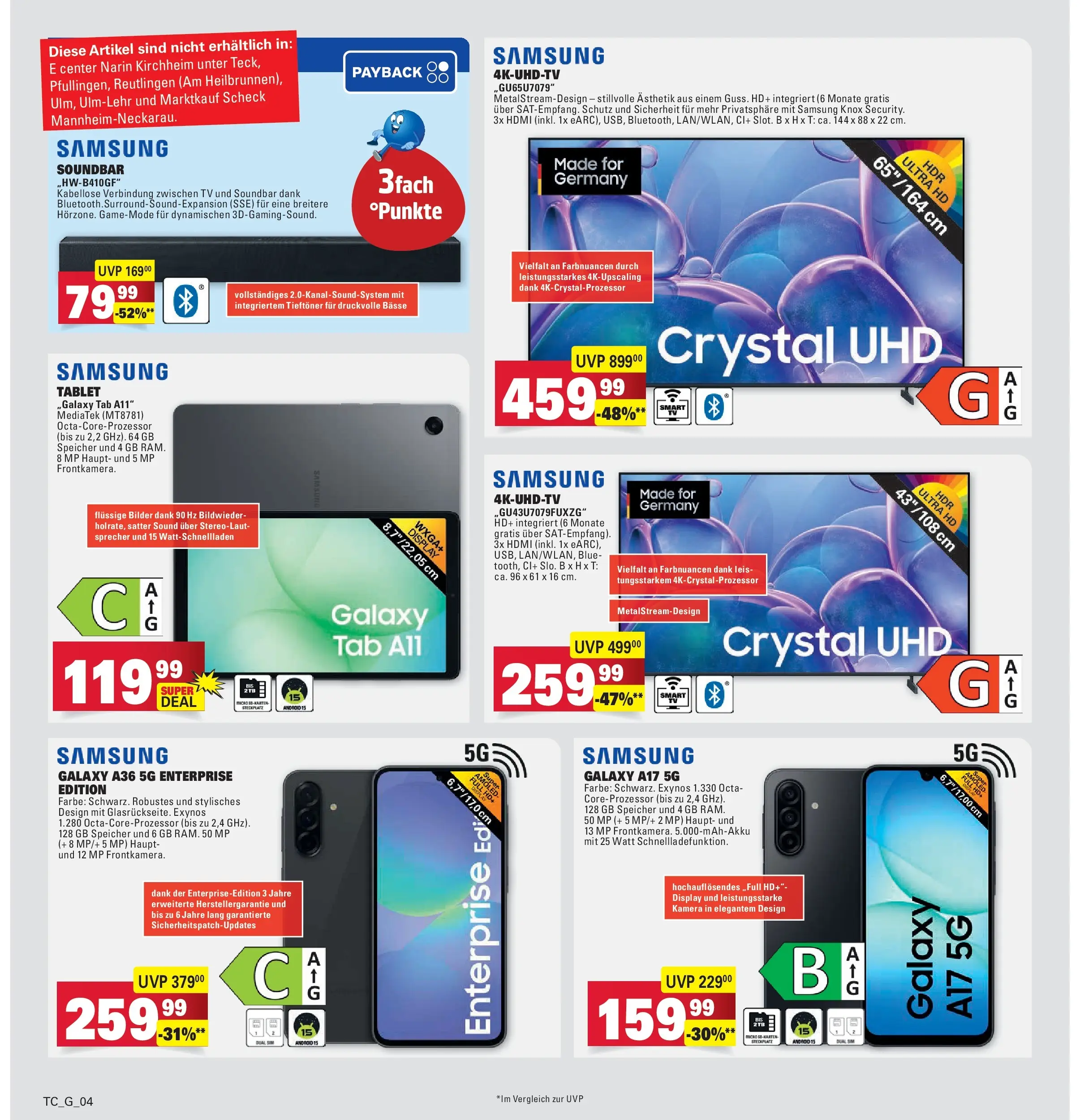 Marktkauf - Marktkauf: Wochenangebote (ab 29.06.2026) » Angebote online | Seite: 38 | Produkte: Kamera, Bilder, Soundbar, TV