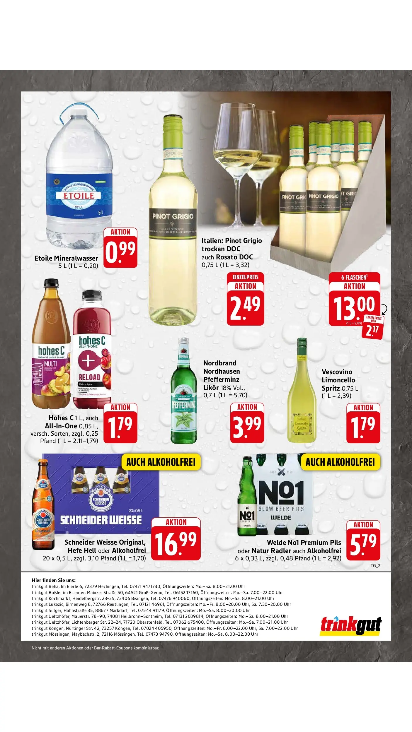 Edeka Prospekt Mössingen (ab 29.06.2026) » Angebote Online | Seite: 55 | Produkte: Likör, Mineralwasser, Hohes c, Uhr