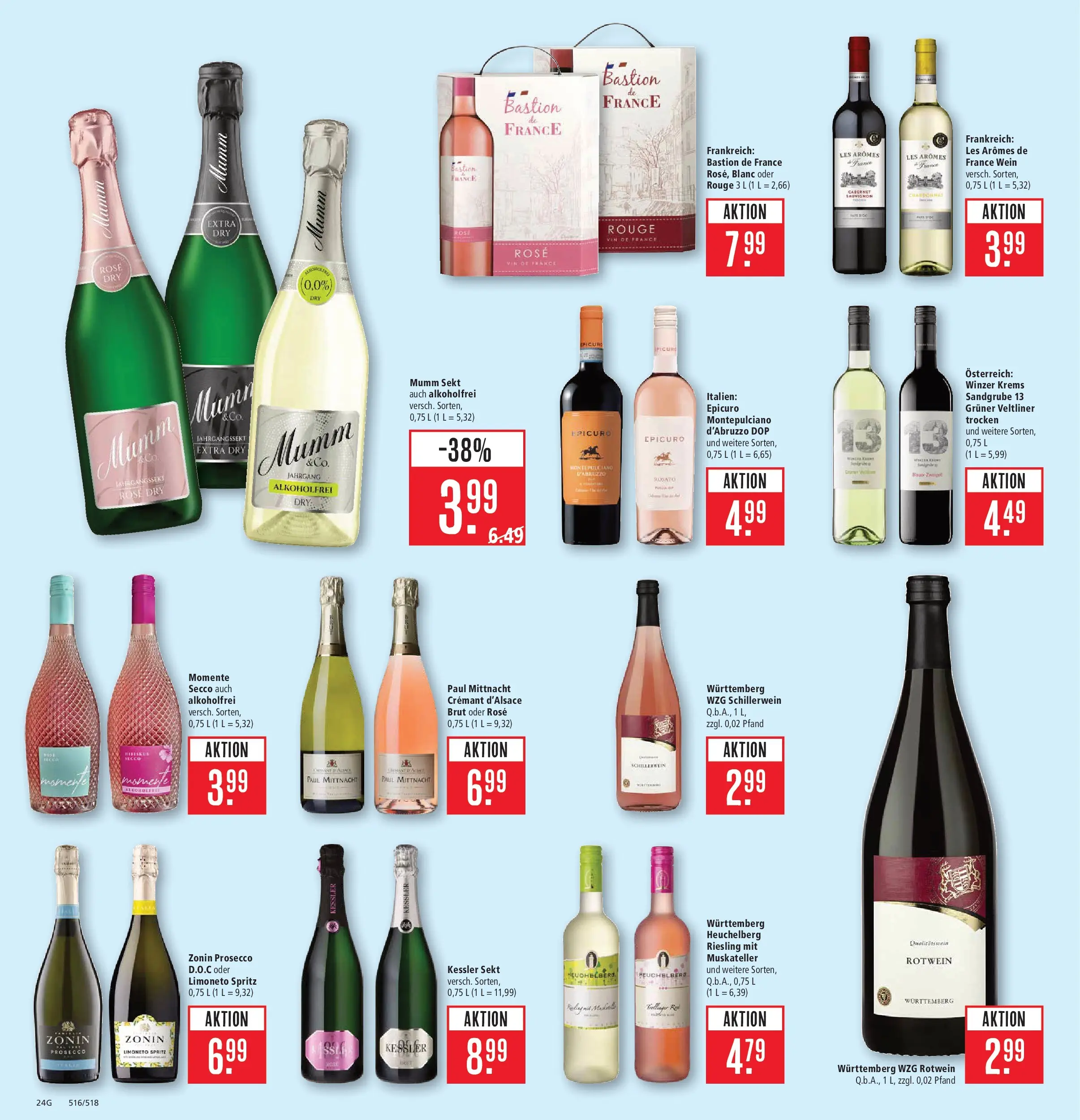 Marktkauf Prospekt Friedrichshafen (ab 29.06.2026) » Angebote online | Seite: 30 | Produkte: Mumm sekt, Rotwein, Prosecco, Wein