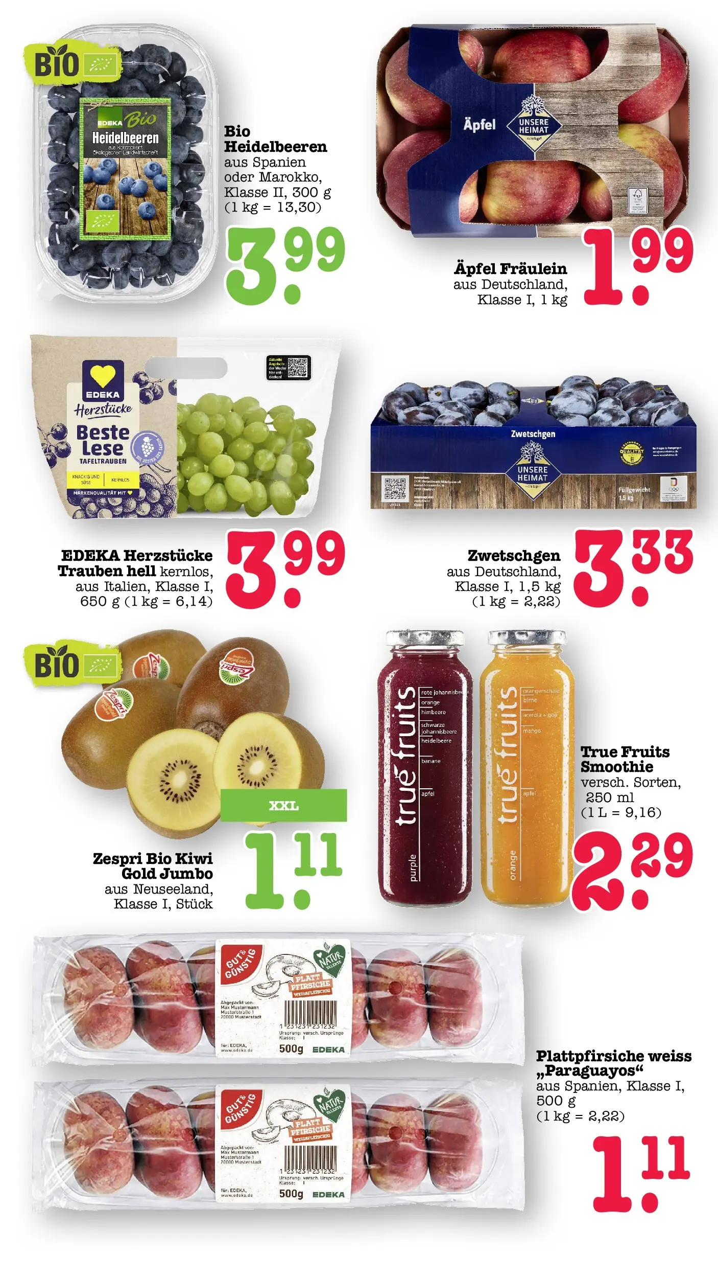 Edeka prospekt Offenbach (ab 29.06.2026) » Angebote Online | Seite: 27 | Produkte: Trauben, Äpfel, Himbeere, Kiwi
