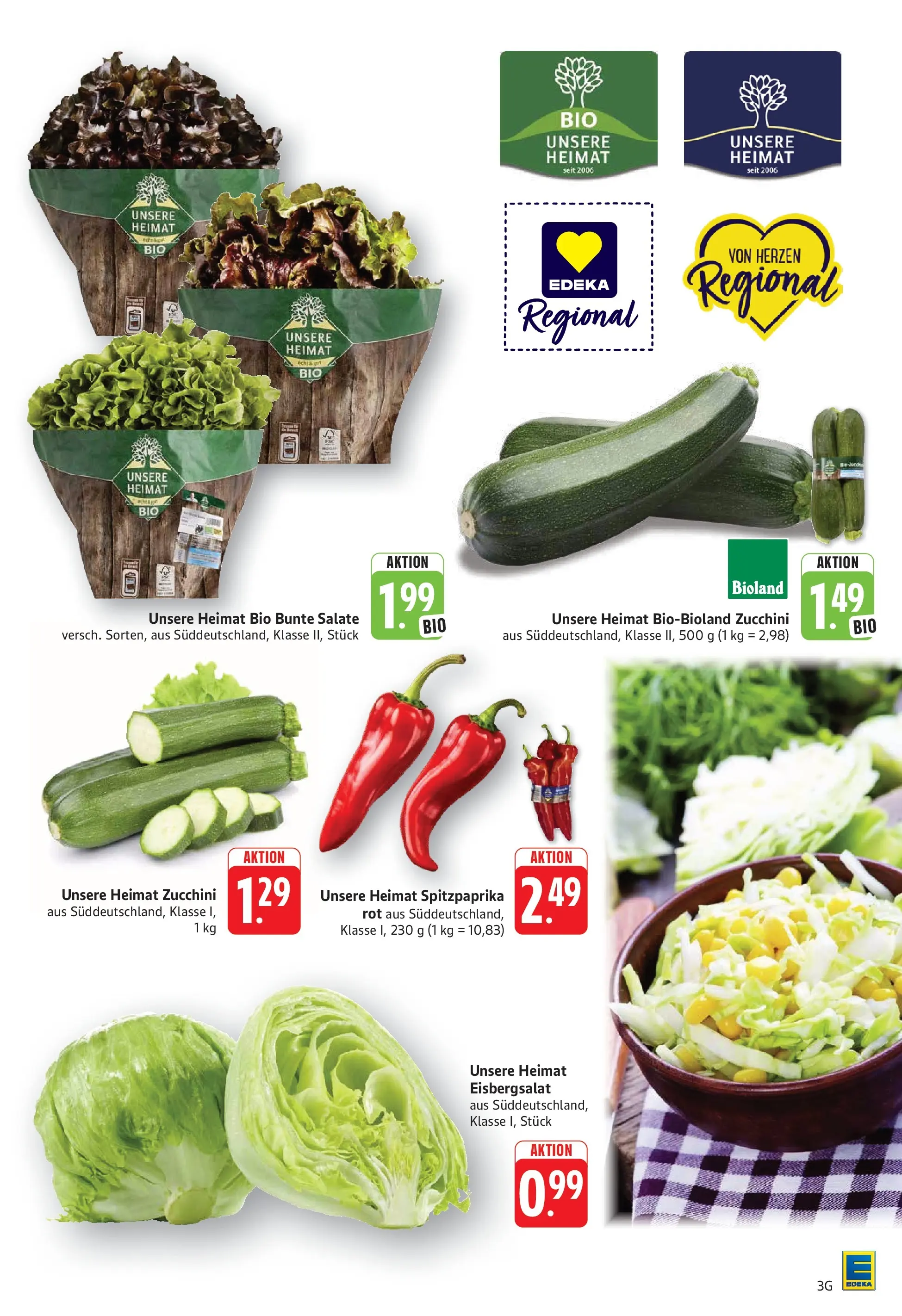 Edeka prospekt Göppingen (ab 29.06.2026) » Angebote Online | Seite: 5 | Produkte: Eisbergsalat, Zucchini