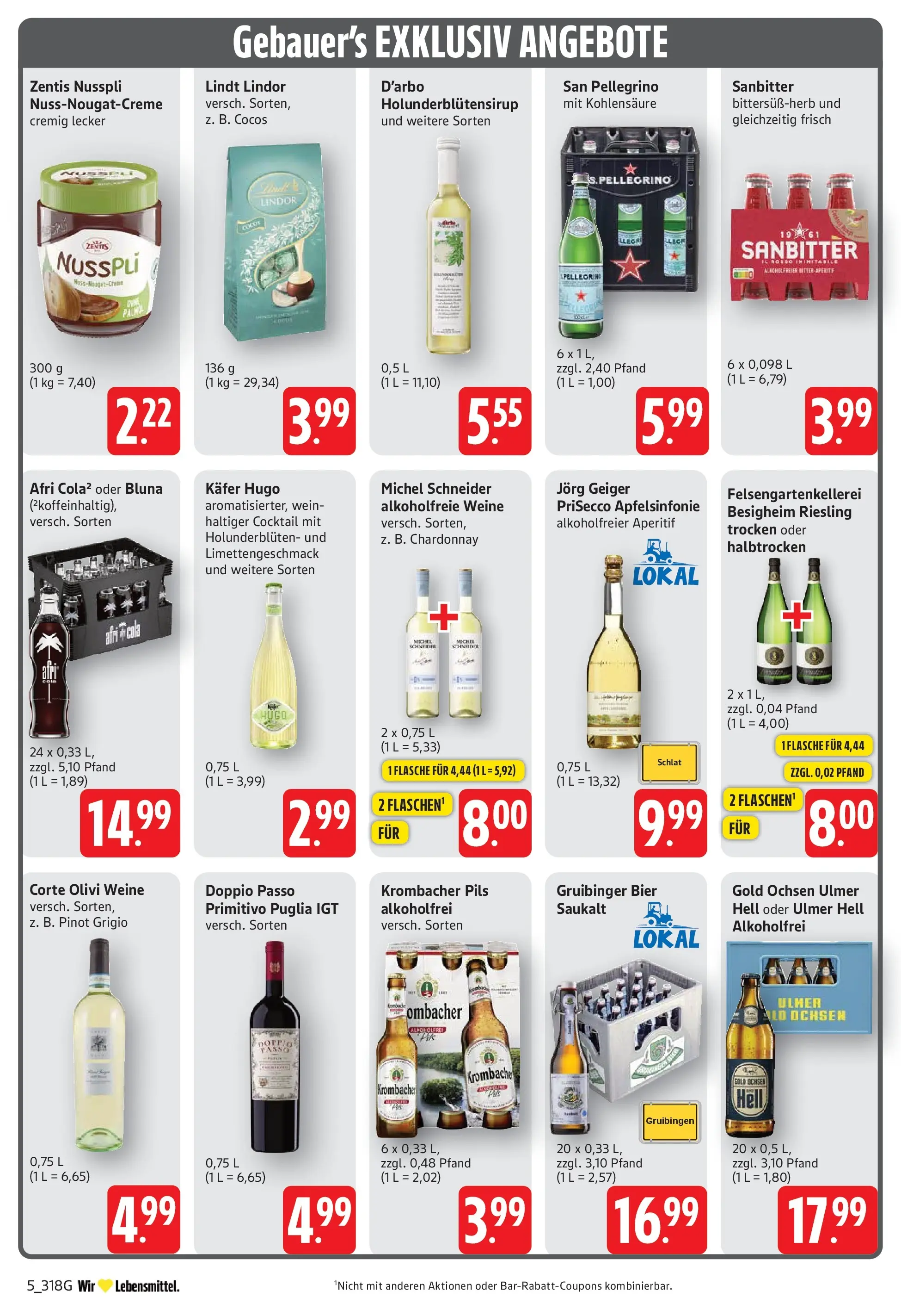 Edeka prospekt Göppingen (ab 29.06.2026) » Angebote Online | Seite: 7 | Produkte: Cola, Pils, Doppio Passo, Lindt