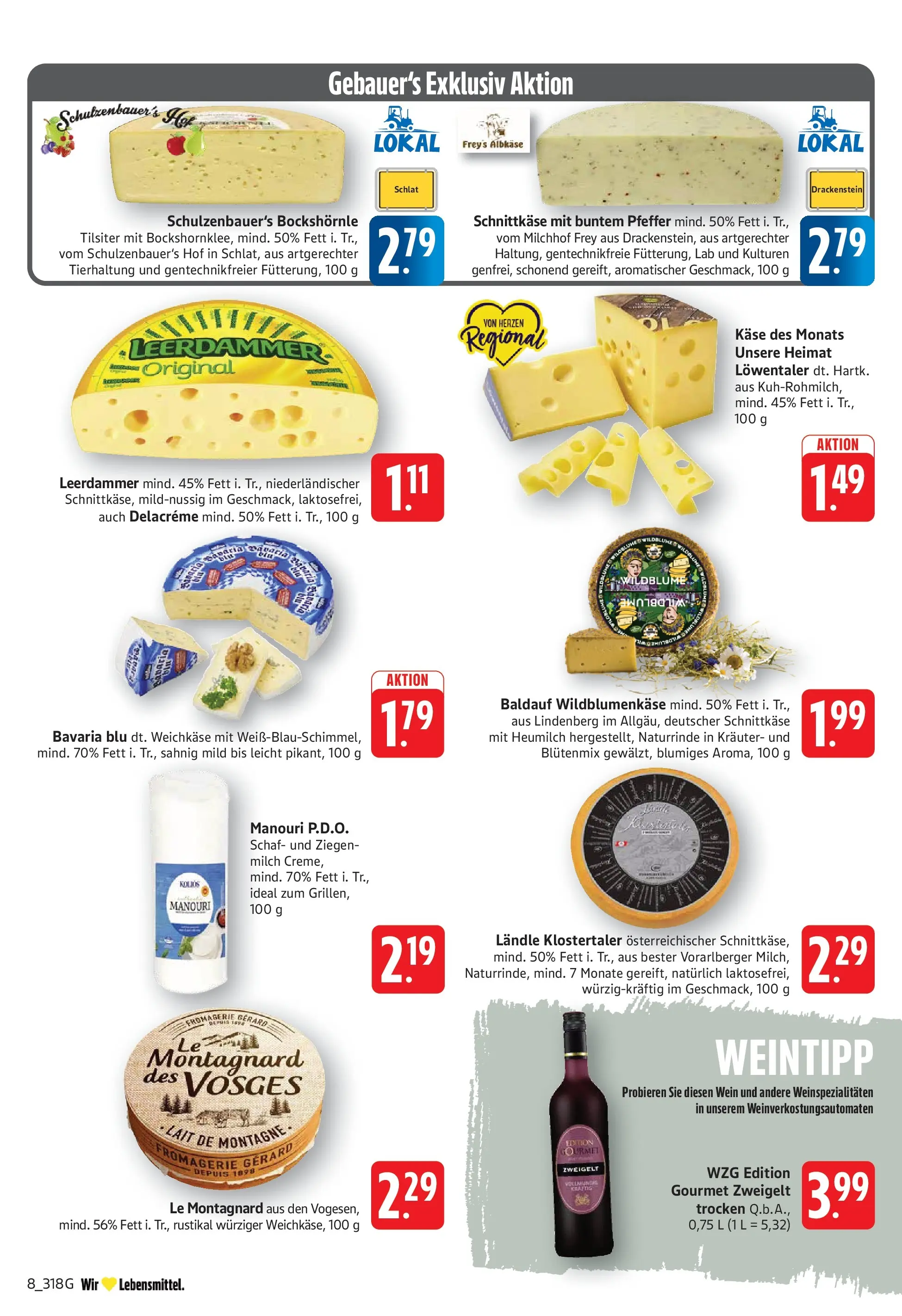 Edeka prospekt Göppingen (ab 29.06.2026) » Angebote Online | Seite: 10 | Produkte: Käse, Leerdammer, Pfeffer, Wein