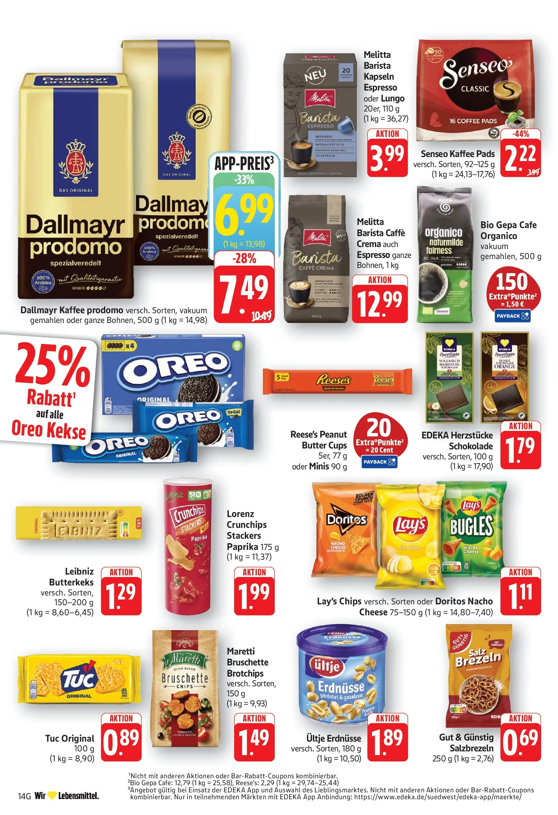 Edeka prospekt Göppingen (ab 29.06.2026) » Angebote Online | Seite: 16 | Produkte: Butter, Kaffee, Salz, Chips
