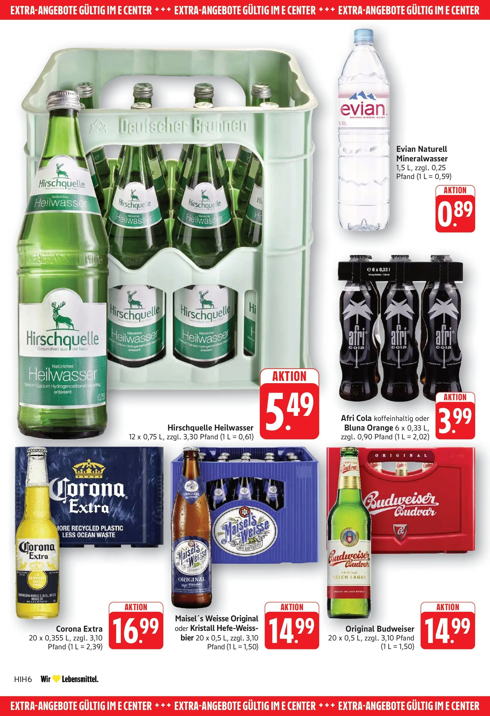 Edeka prospekt Göppingen (ab 29.06.2026) » Angebote Online | Seite: 28 | Produkte: Cola, Bier, Mineralwasser, Budweiser
