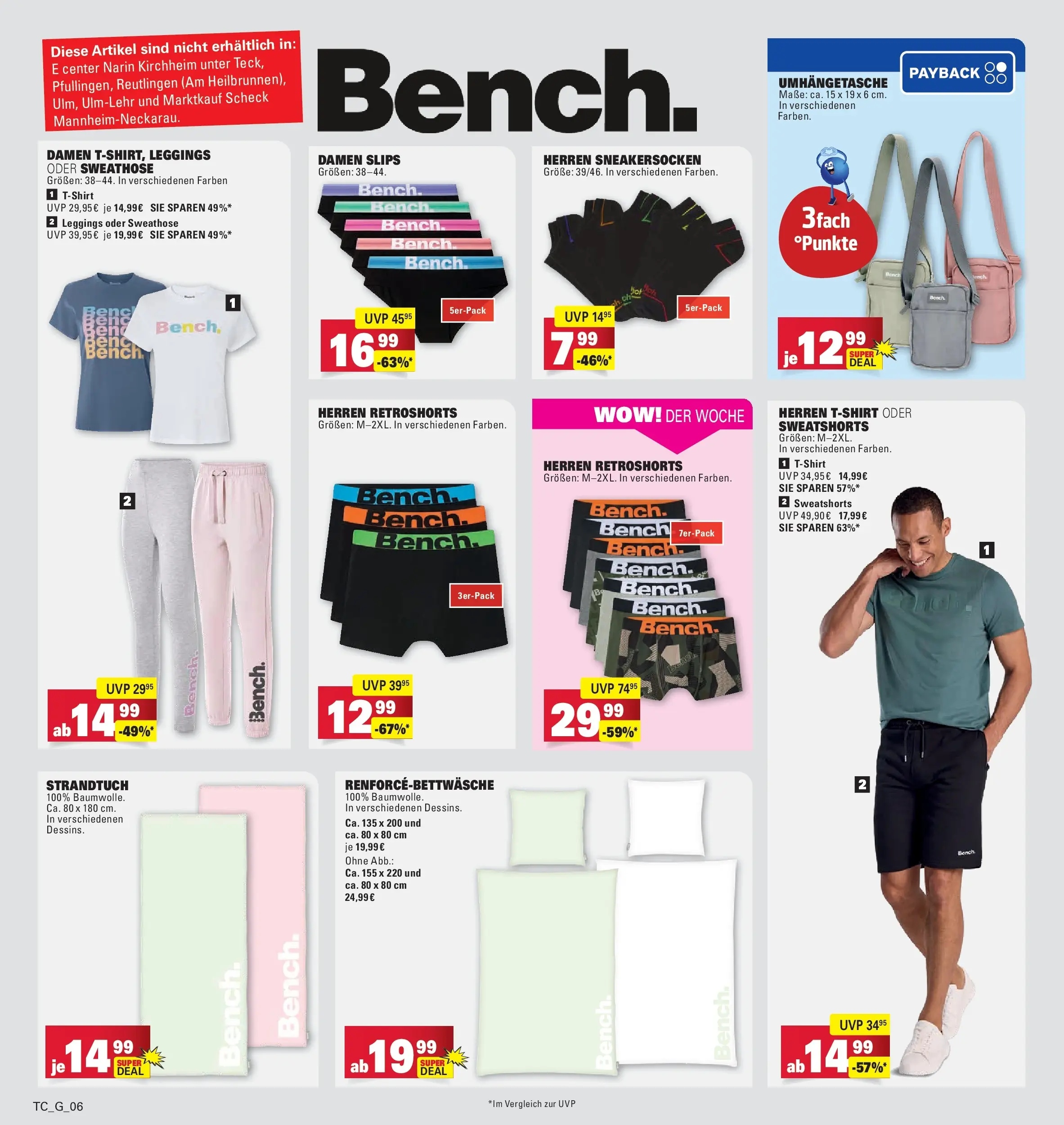 Edeka prospekt Göppingen (ab 29.06.2026) » Angebote Online | Seite: 36 | Produkte: Sweathose, Sweatshorts, Strandtuch, Leggings