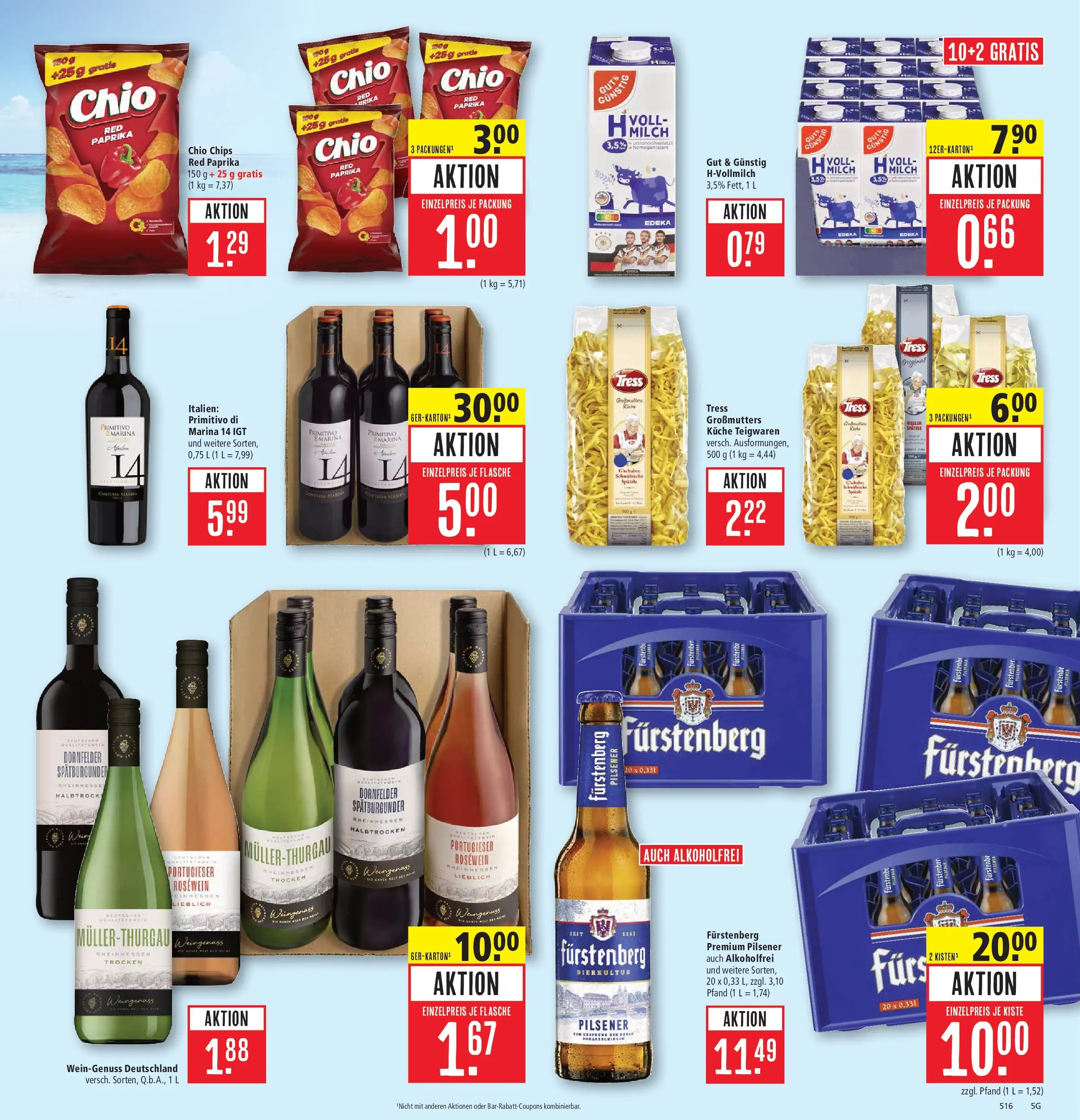 Marktkauf Prospekt Friedrichshafen (ab 29.06.2026) » Angebote online | Seite: 7 | Produkte: Milch, Küche, Paprika, Chips