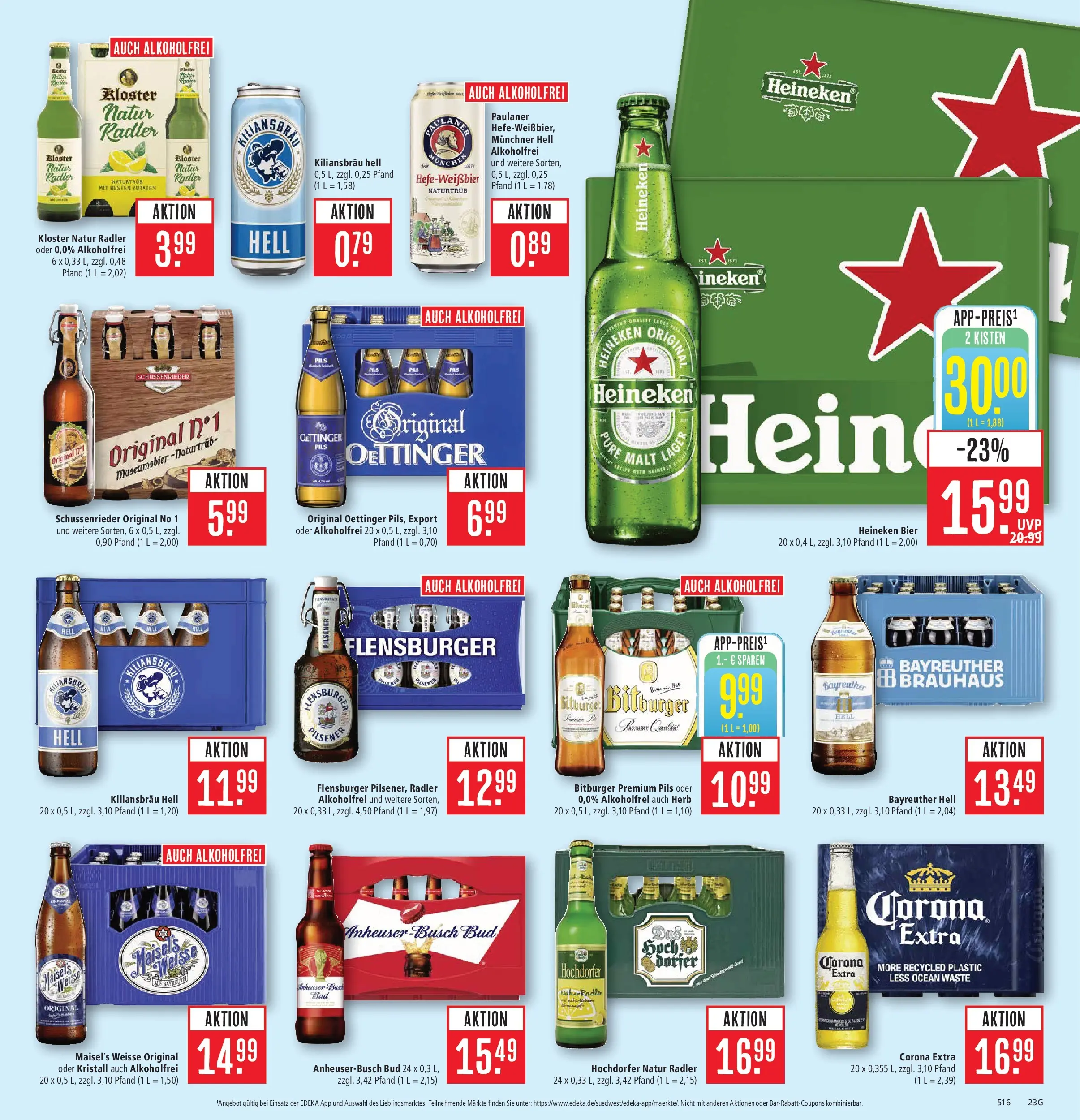 Marktkauf Prospekt Friedrichshafen (ab 29.06.2026) » Angebote online | Seite: 29 | Produkte: Bayreuther hell, Bitburger, Pils, Oettinger