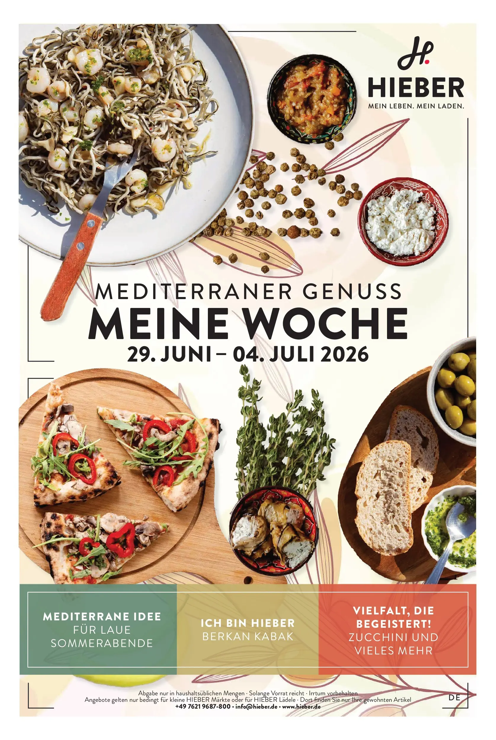 Angebote - Hieber's Frischecenter: Meine Woche (ab 28.06.2026) zum Blättern | Seite: 1