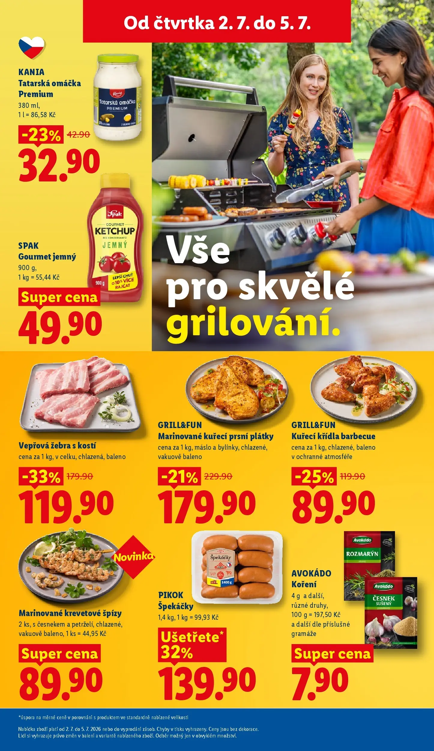 Lidl leták od 01.07.2026 - Nový akční leták | Strana: 15 | Produkty: Kuřecí Křídla, Avokádo, Česnek, Tatarská omáčka