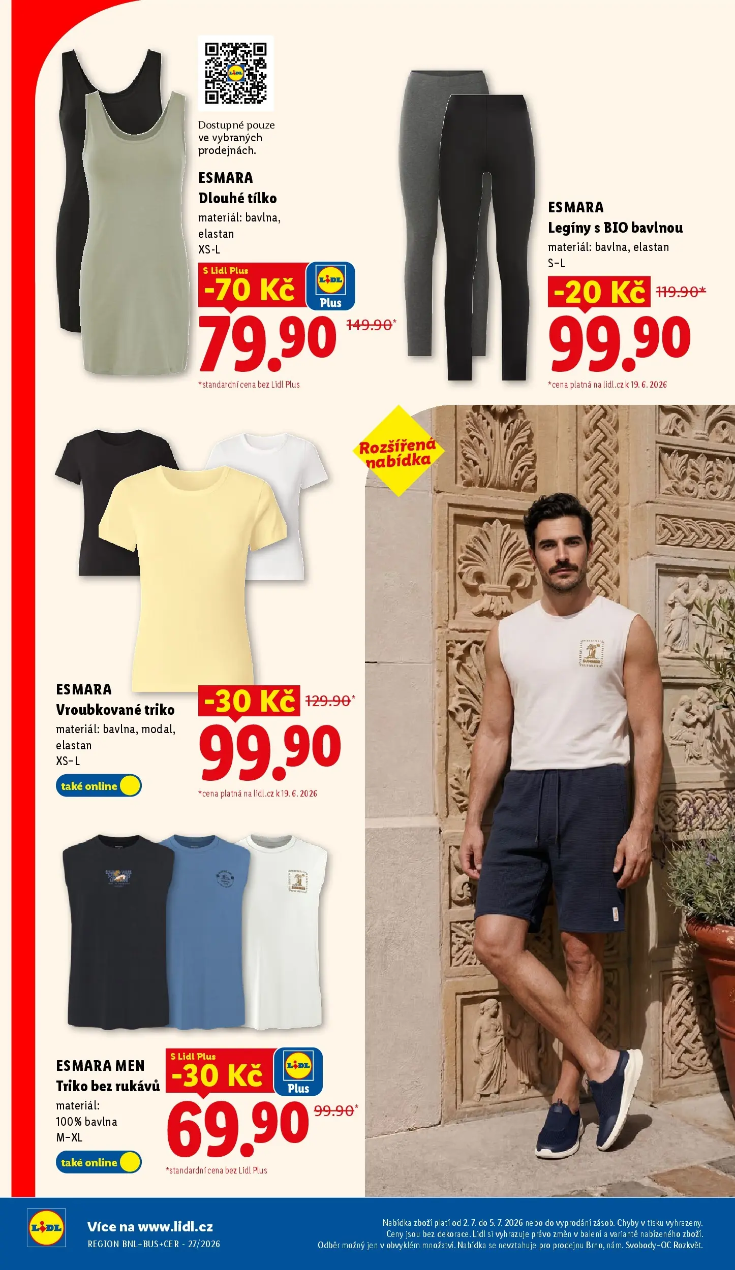 Lidl leták od 28.06.2026 - Nový akční leták | Strana: 23 | Produkty: Tílko, Legíny